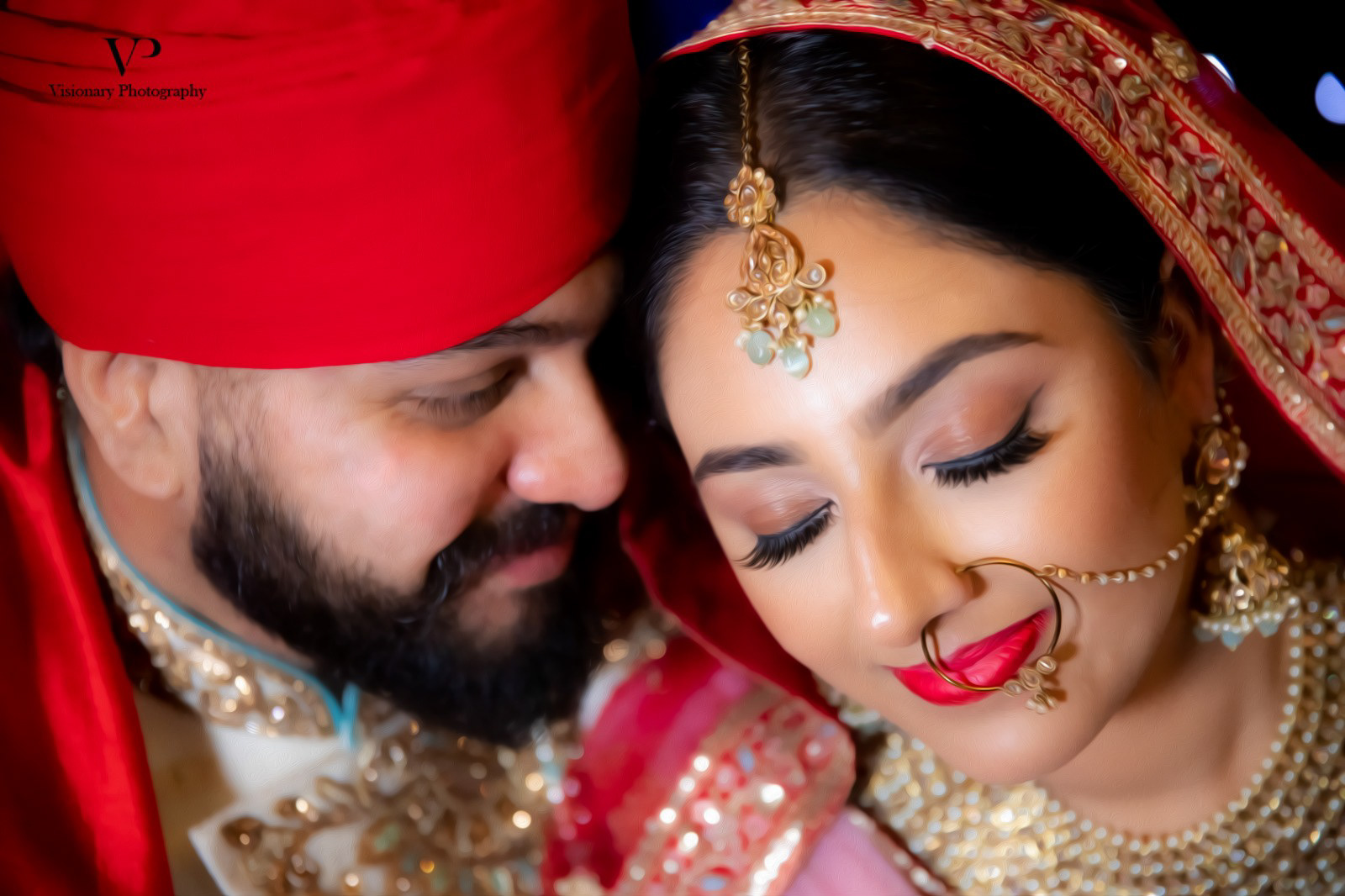 Havelock Gurdwara Sikh wedding Bride and Groom