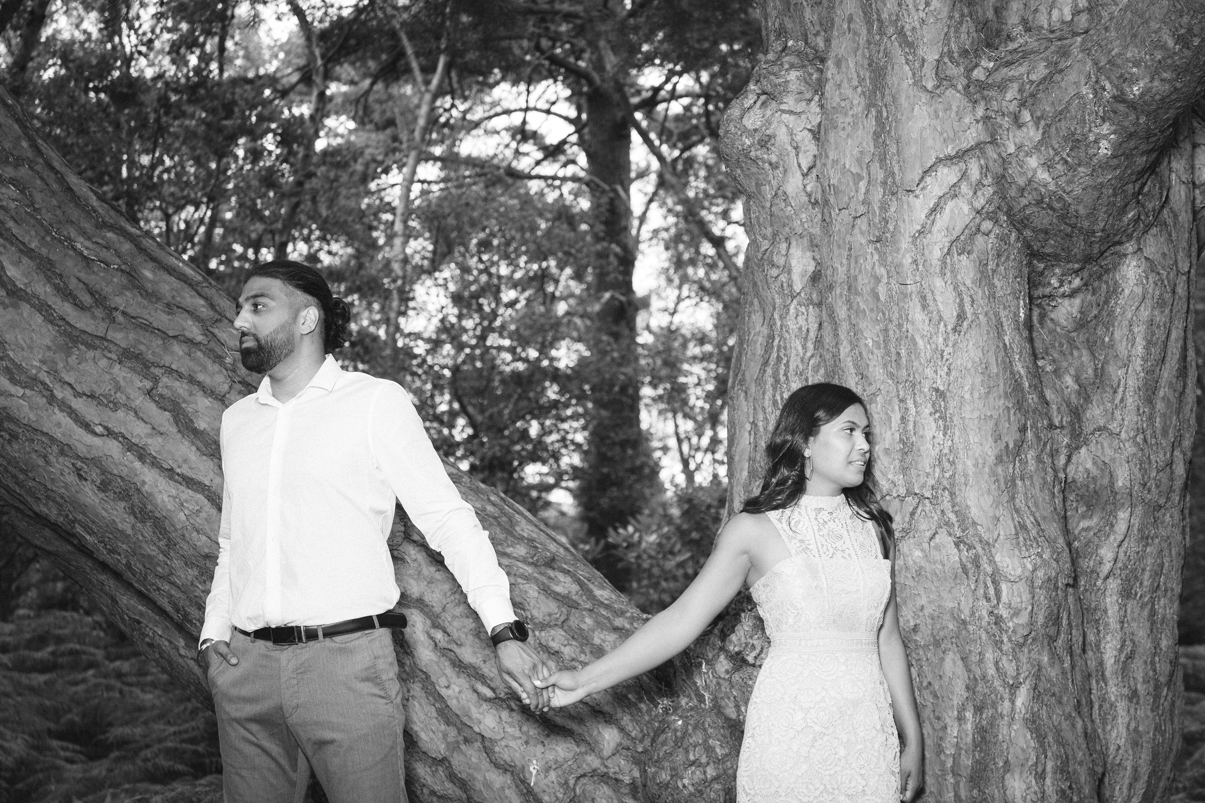 Virginia Waters pre shoot of Bride and Groom