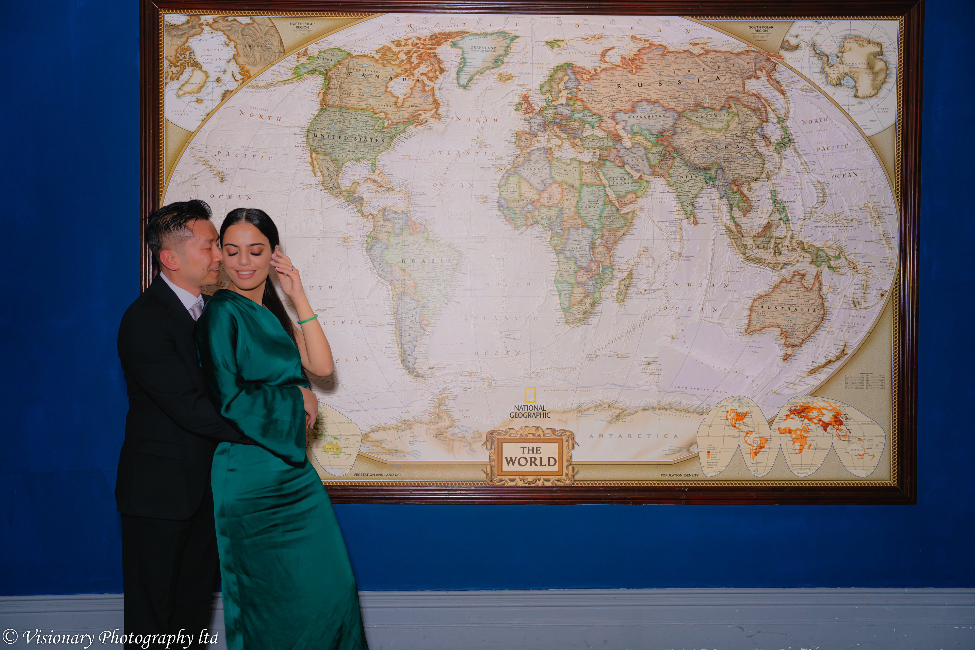 The blue piano Edgbaston Bride & Groom Portraits
