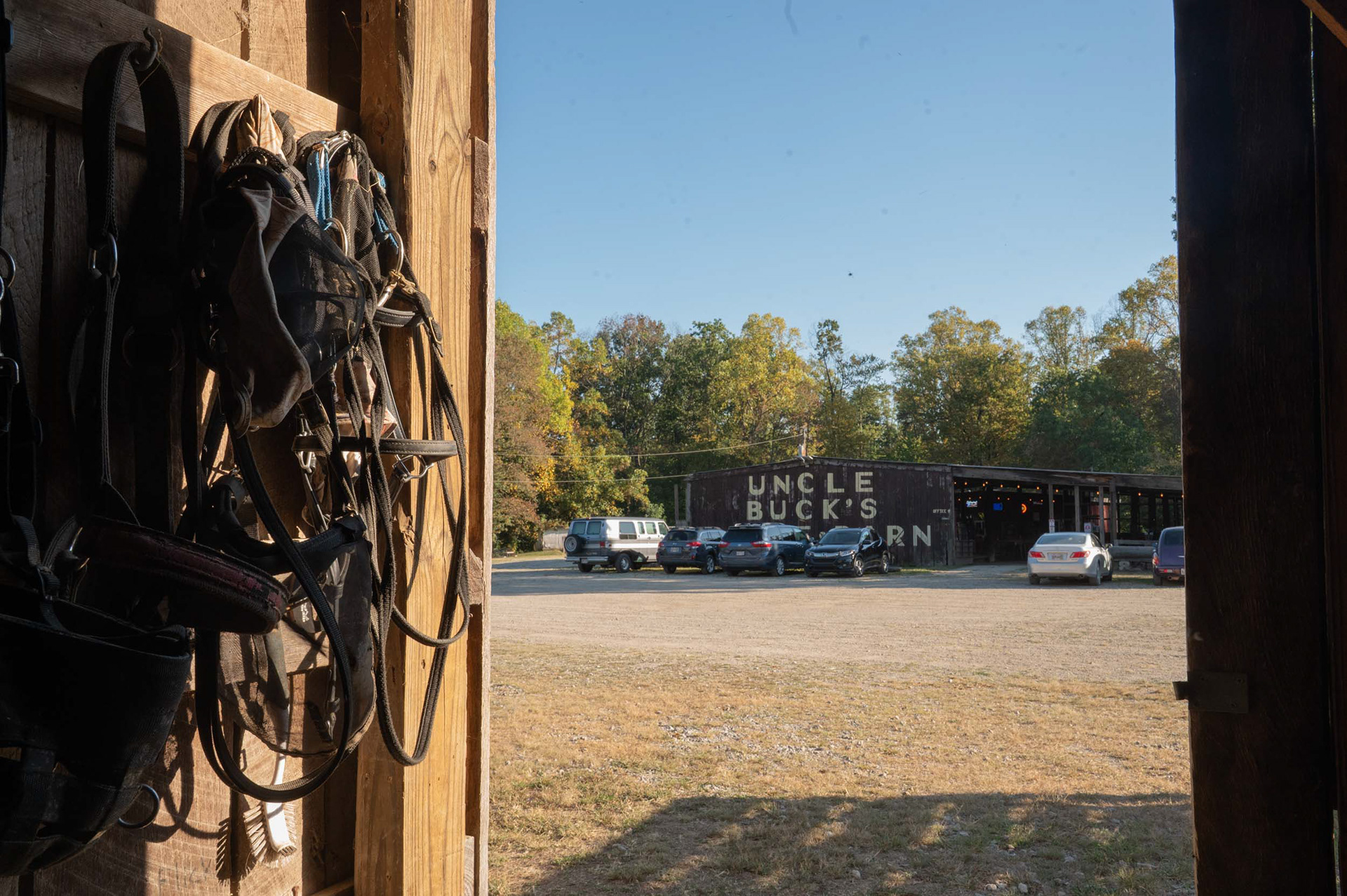 When the sun goes down in New Marshfield, OH, Uncle Bucks transitions from a trail riding establishment to a free live music venue with food and drinks.
