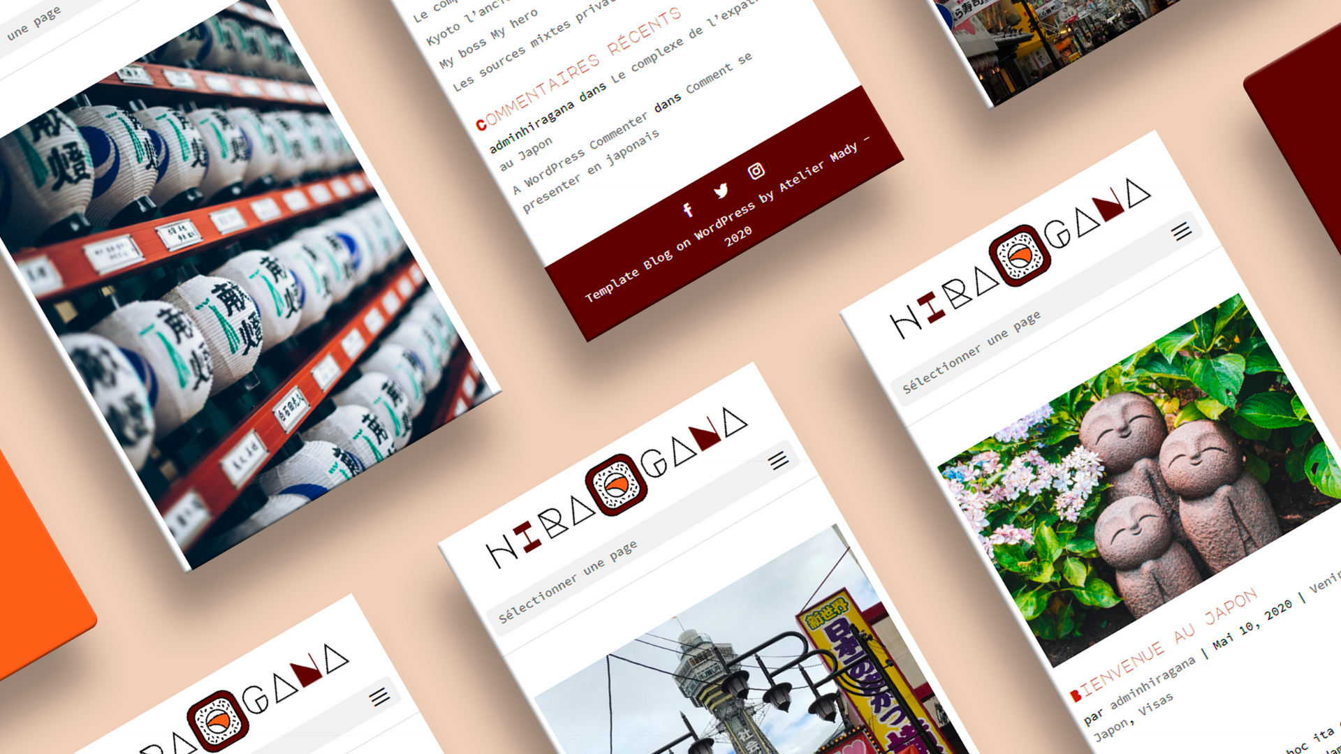 Template Blog Hiragana on WordPress