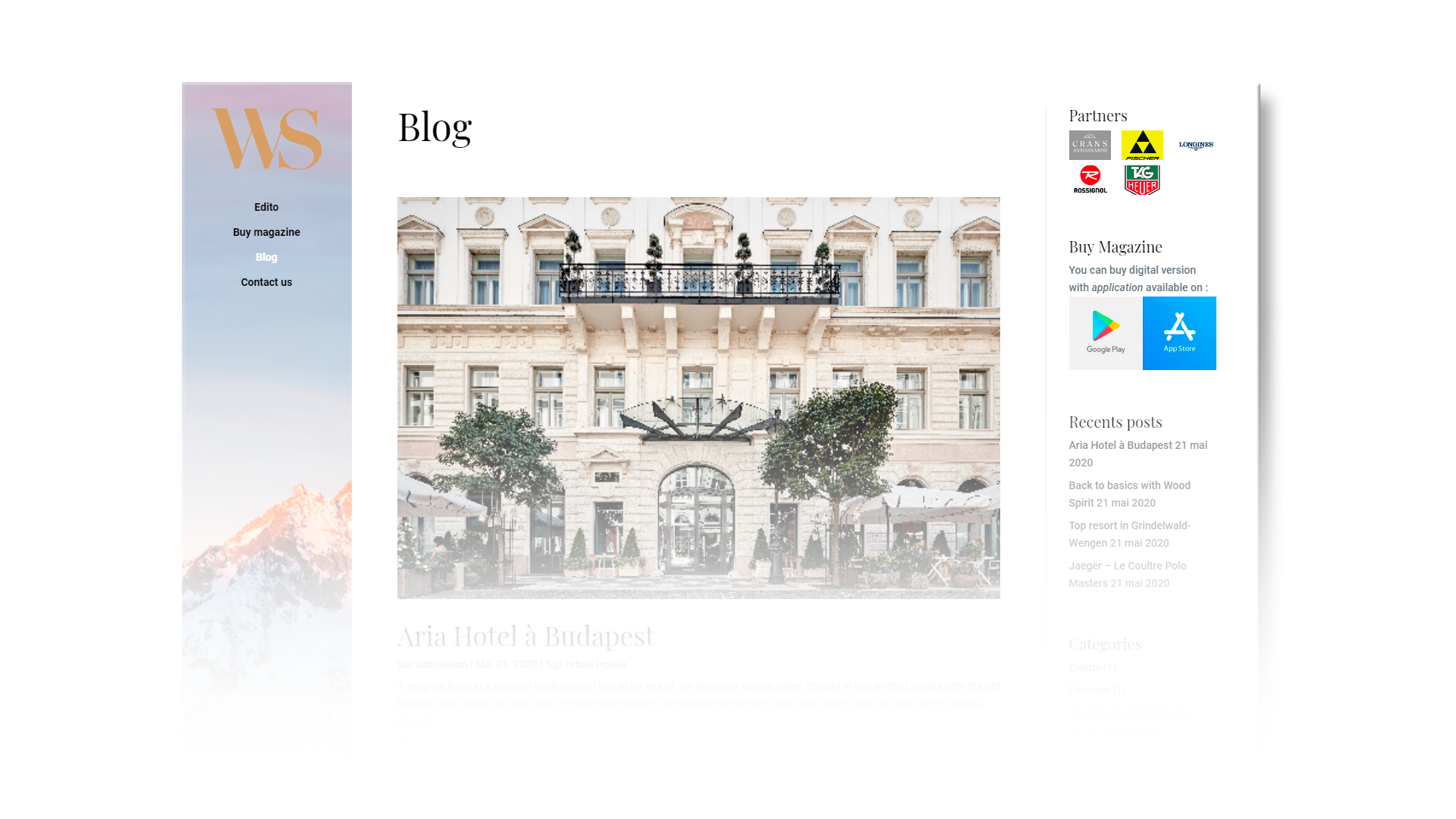 Template Blog Magazine on WordPress