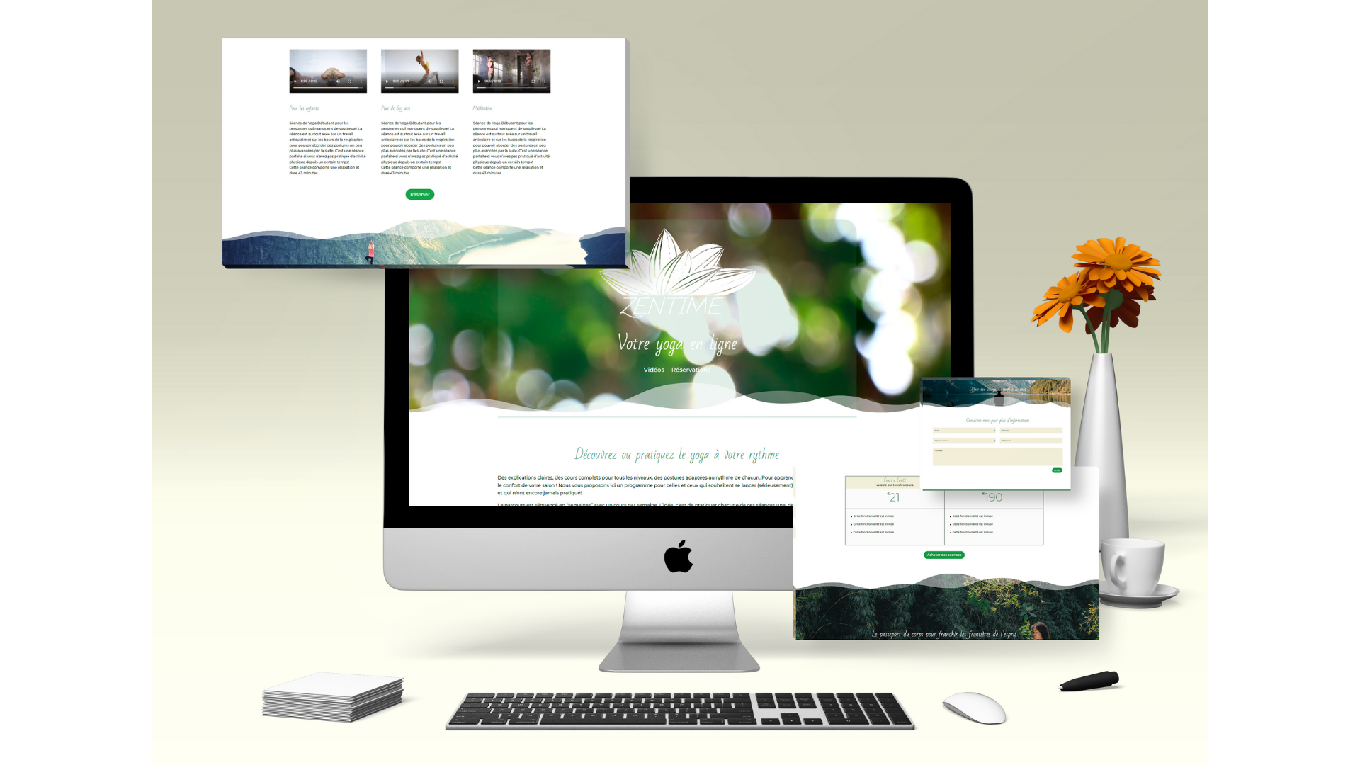 Template Zentime on WordPress