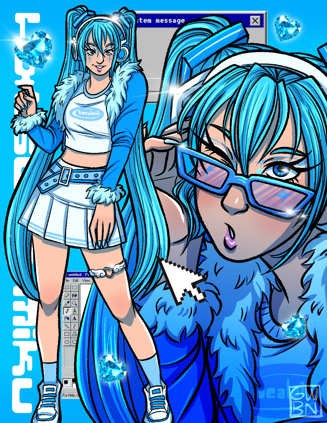 "Digital Diva" - Hatsune Miku fanart 2025