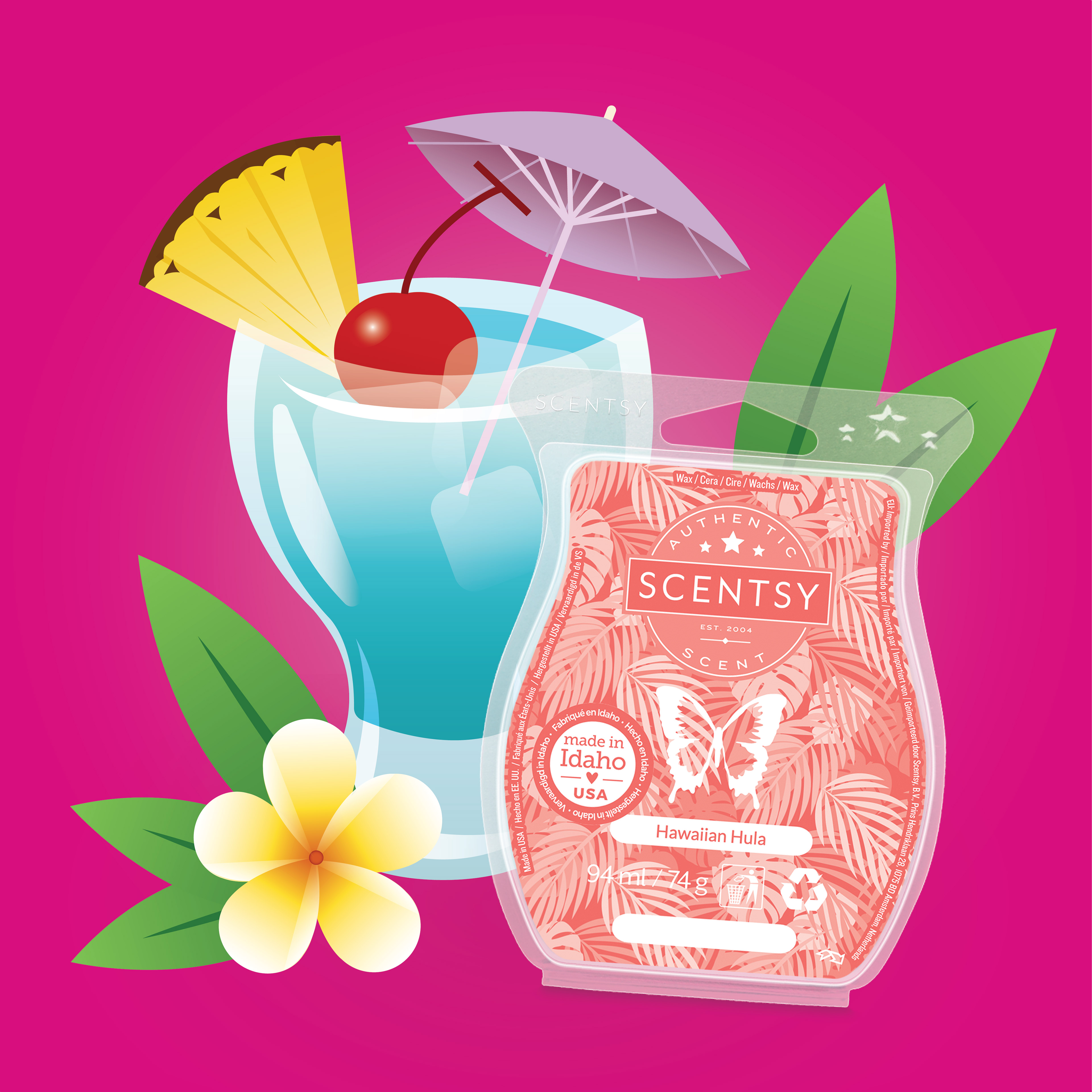 Part of a collection to promote a summer drinks collection, featuring the scent Hawaiian Hula 5/5
