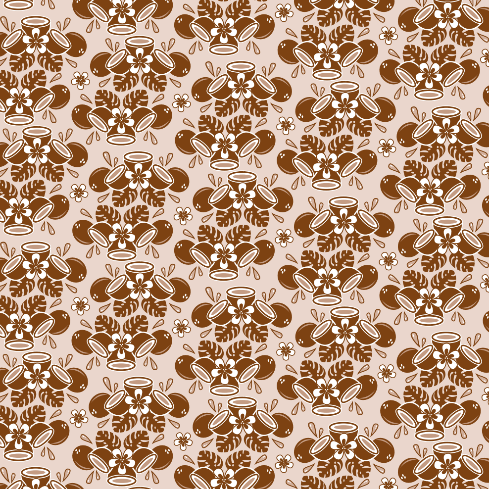 Coco(nuts) for Coconut - Pantone 731 - Ocean breeze, wild coconut, and tiare flower