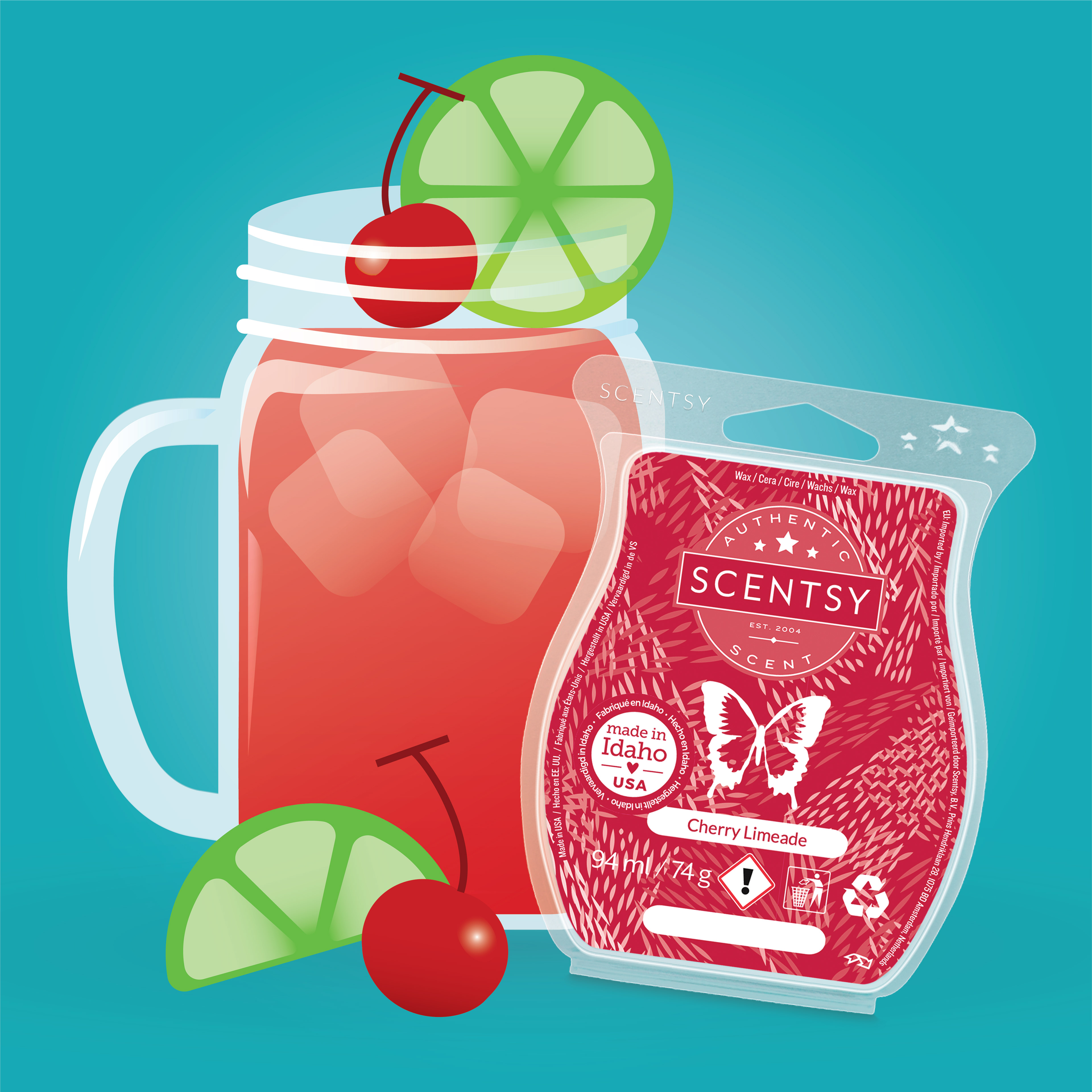 Part of a collection to promote a summer drinks collection, featuring the scent Cherry Limeade 4/5