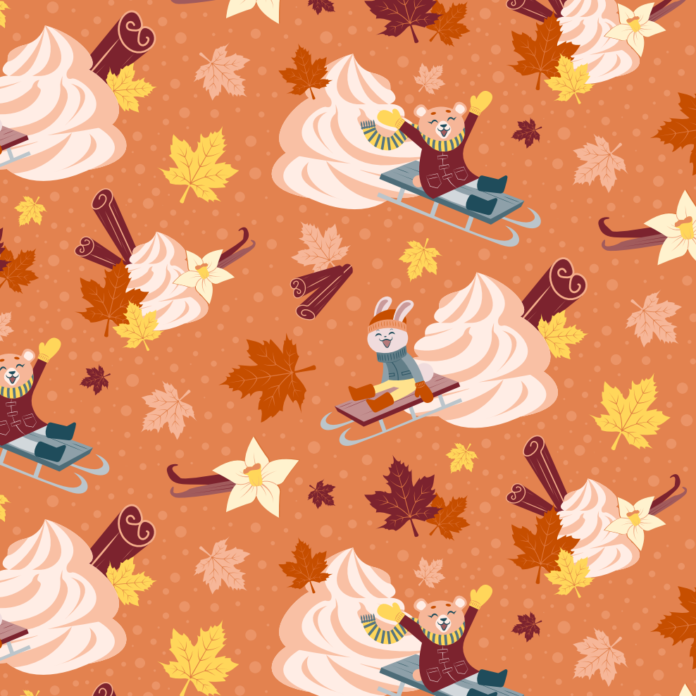 Vanilla Cinnamon Maple (Unused) - Main Pantone 718 - Cinnamon stick, buttery maple, and whipped sweat cream