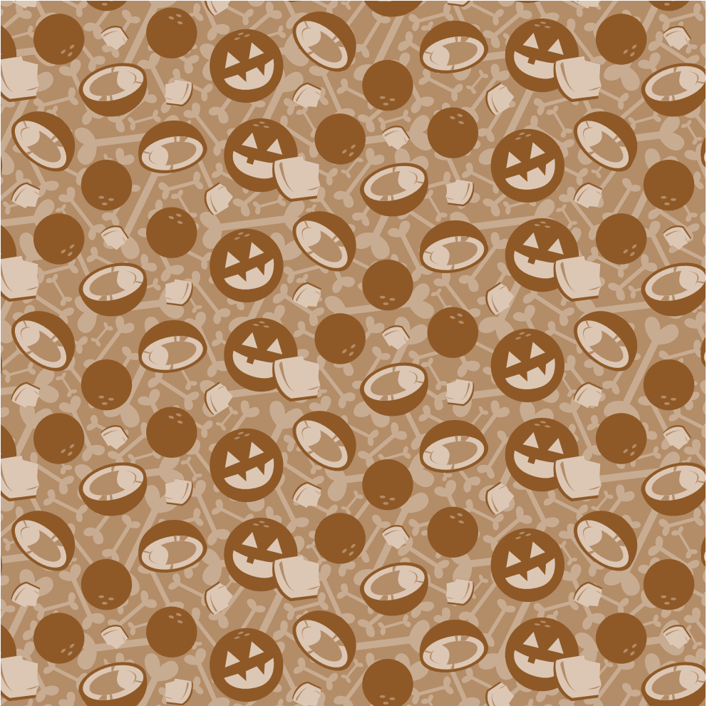 Creepy Coconuts - Pantone 464 - Tropical spices, coconut, and hut wood.