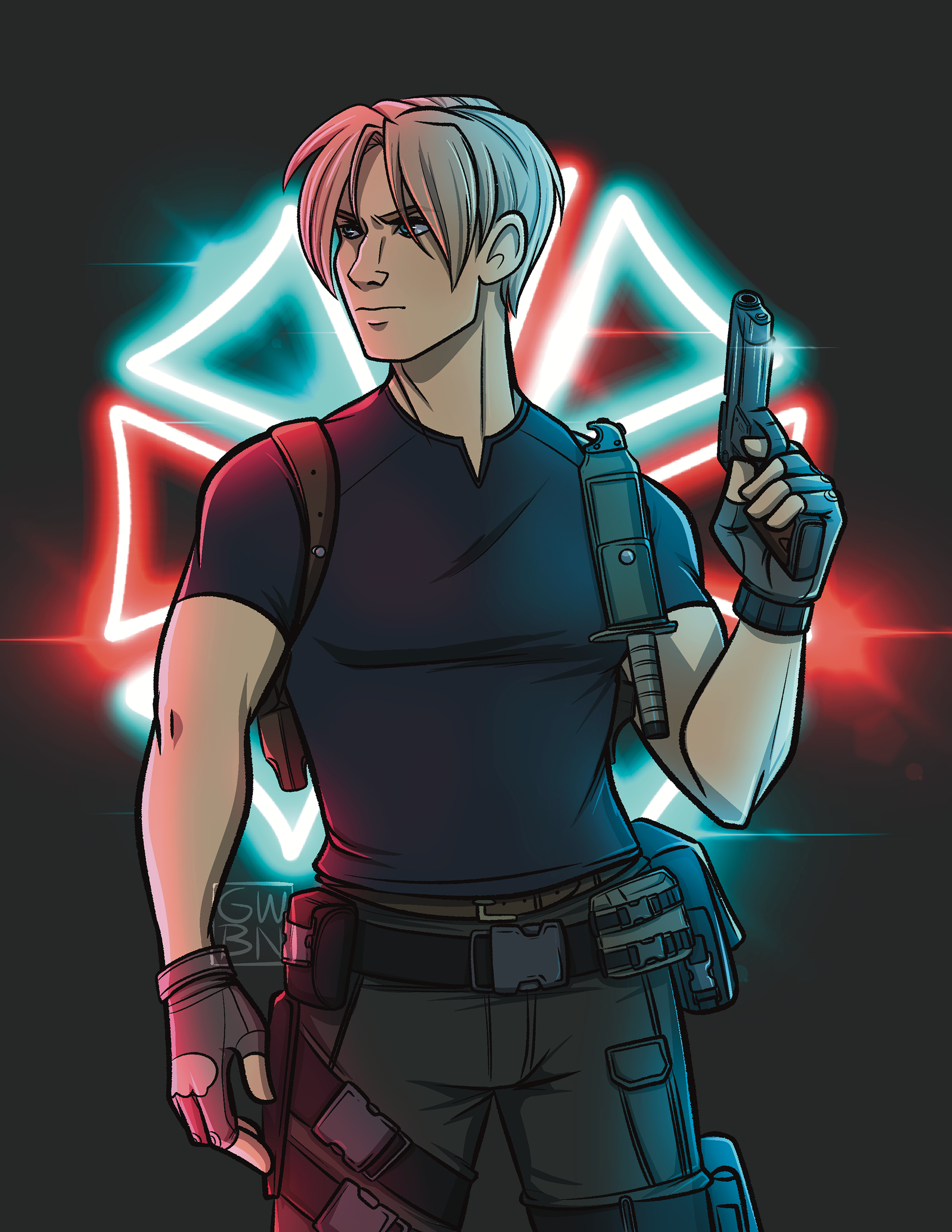 Leon Kennedy Resident Evil Fanart - 2024