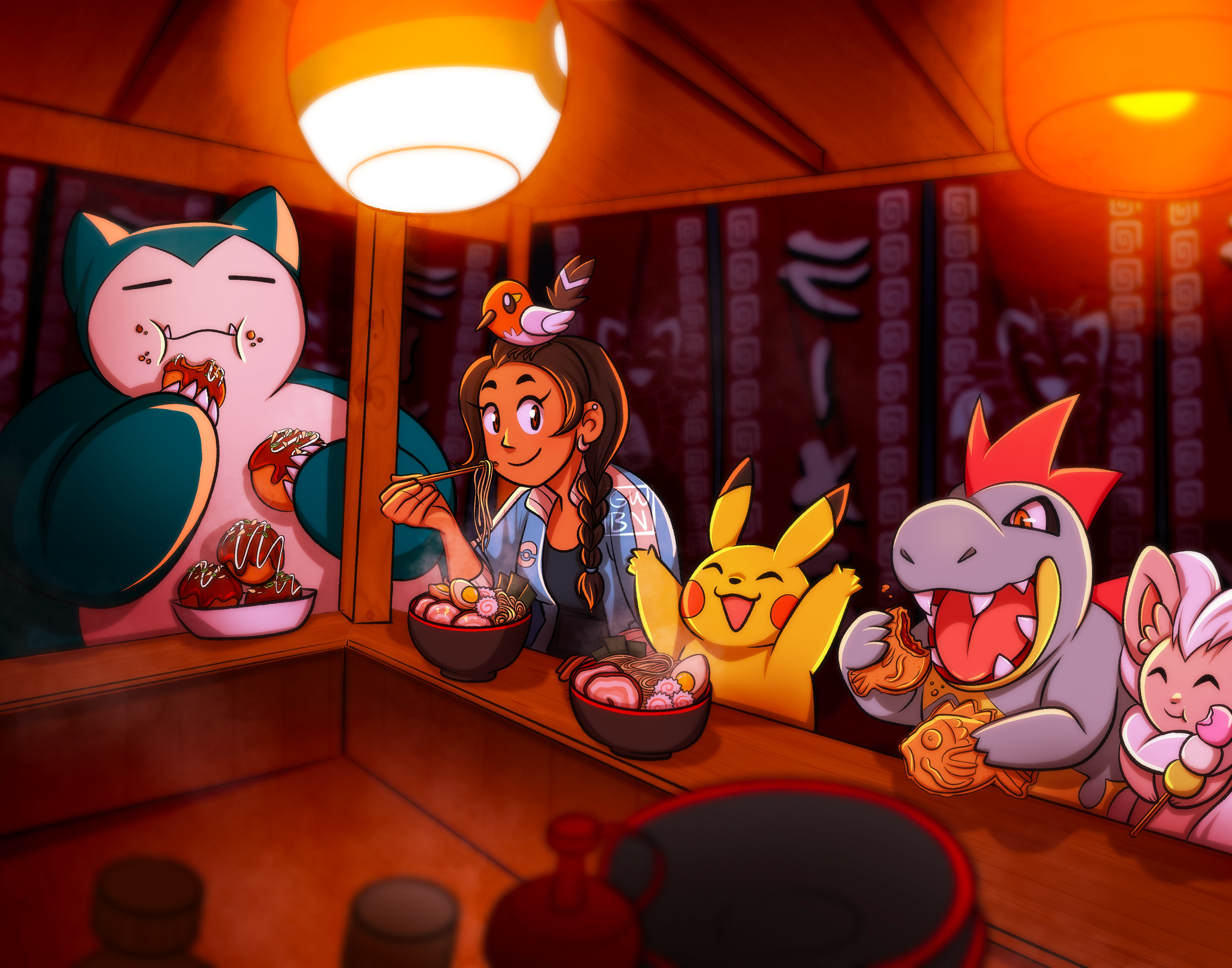"Pokemon Night Out" - Pokemon fanart 2023
