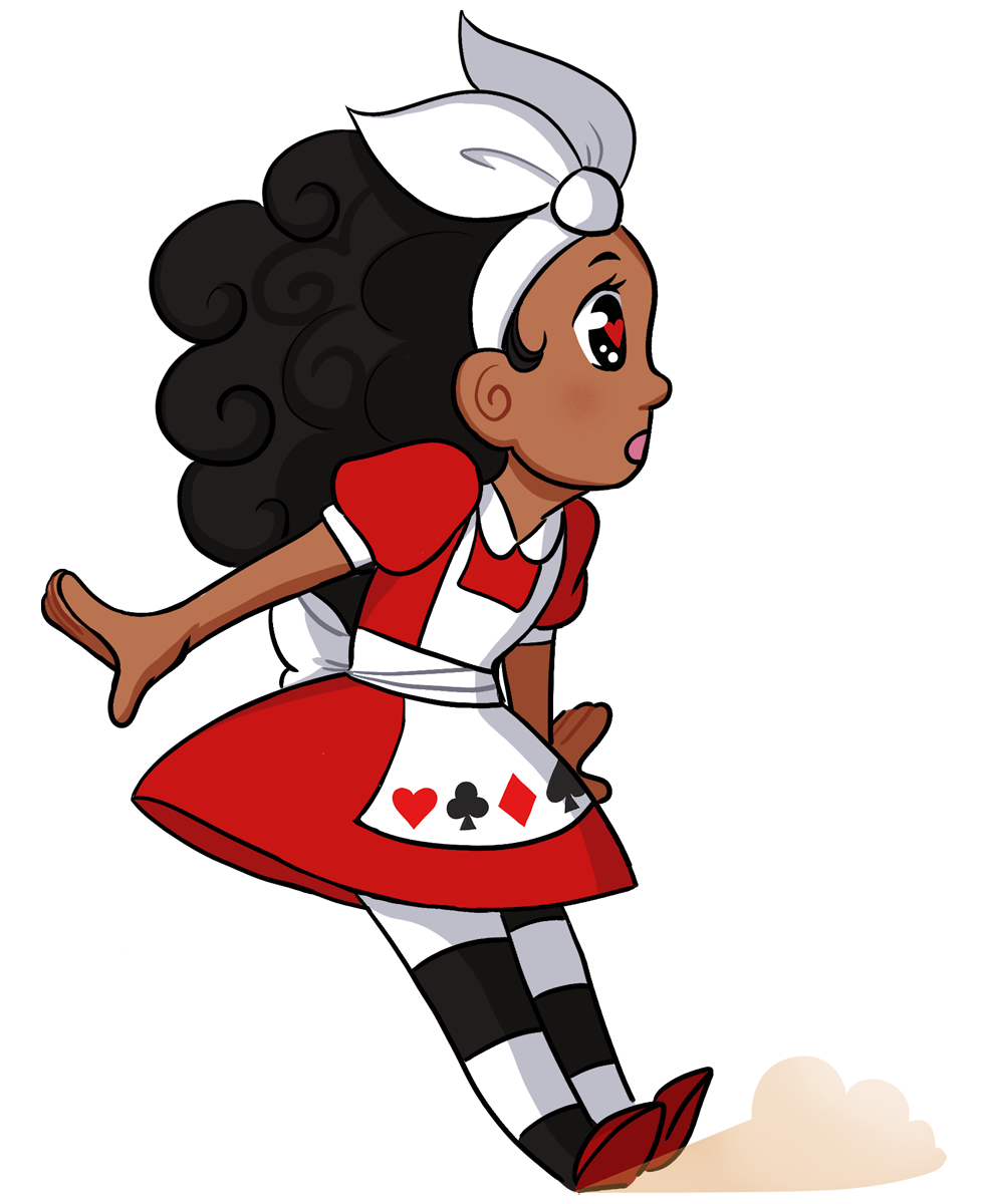 Alice skidding sprite