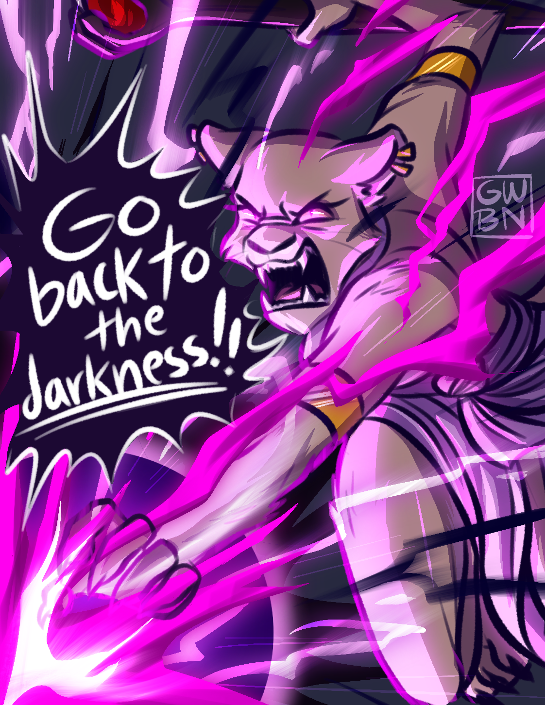 Art of my DnD character Nanjala - 2025