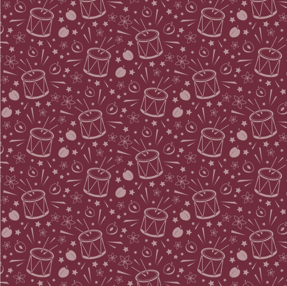 Rum Pum Plum - Pantone 505 - Plum jam, flakey buttery crust, and vanilla sugar