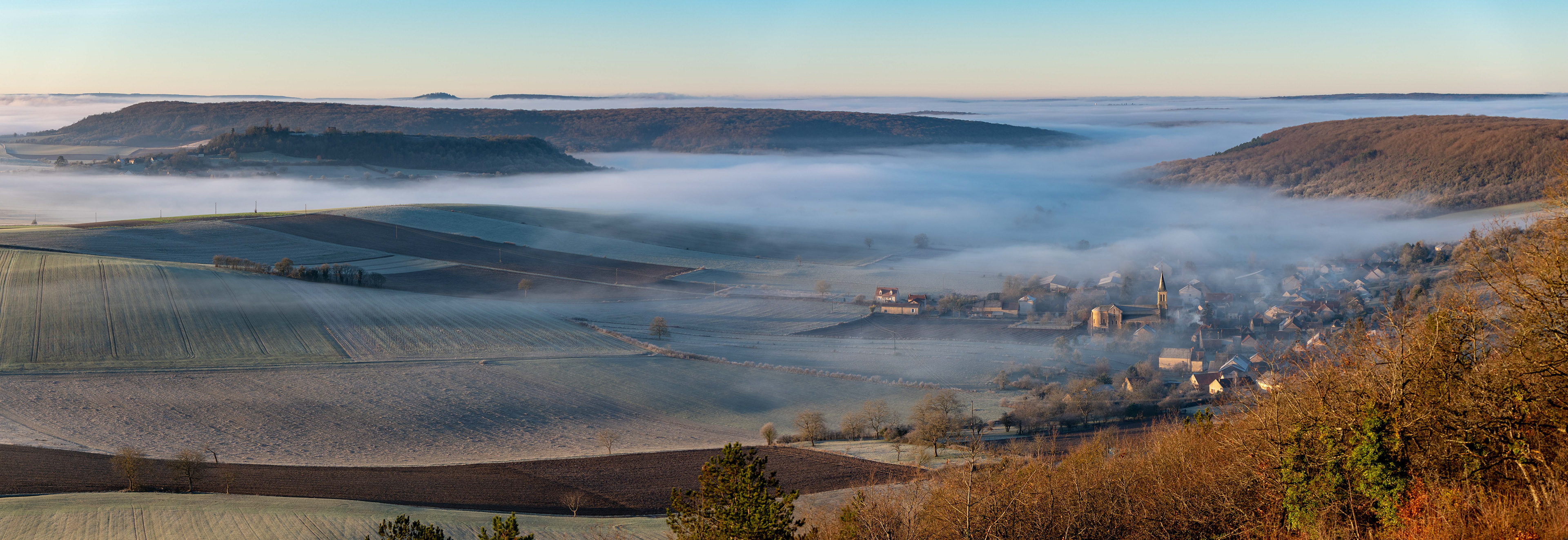 Grenois, un matin d'hiver