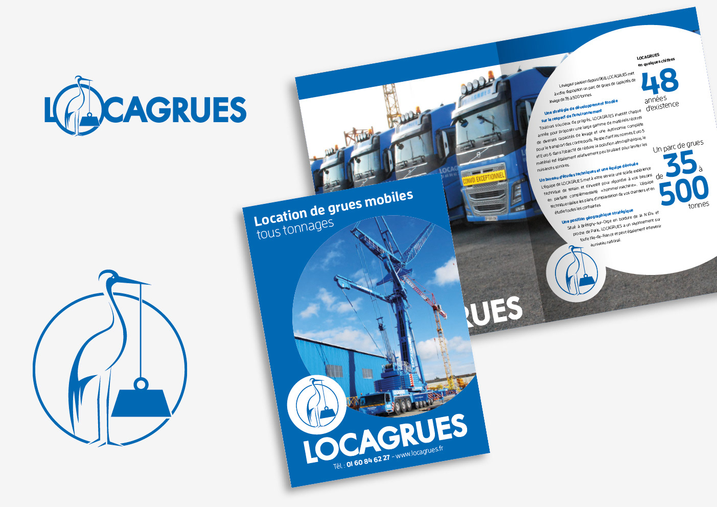 Locagrue - Logo et catalogue