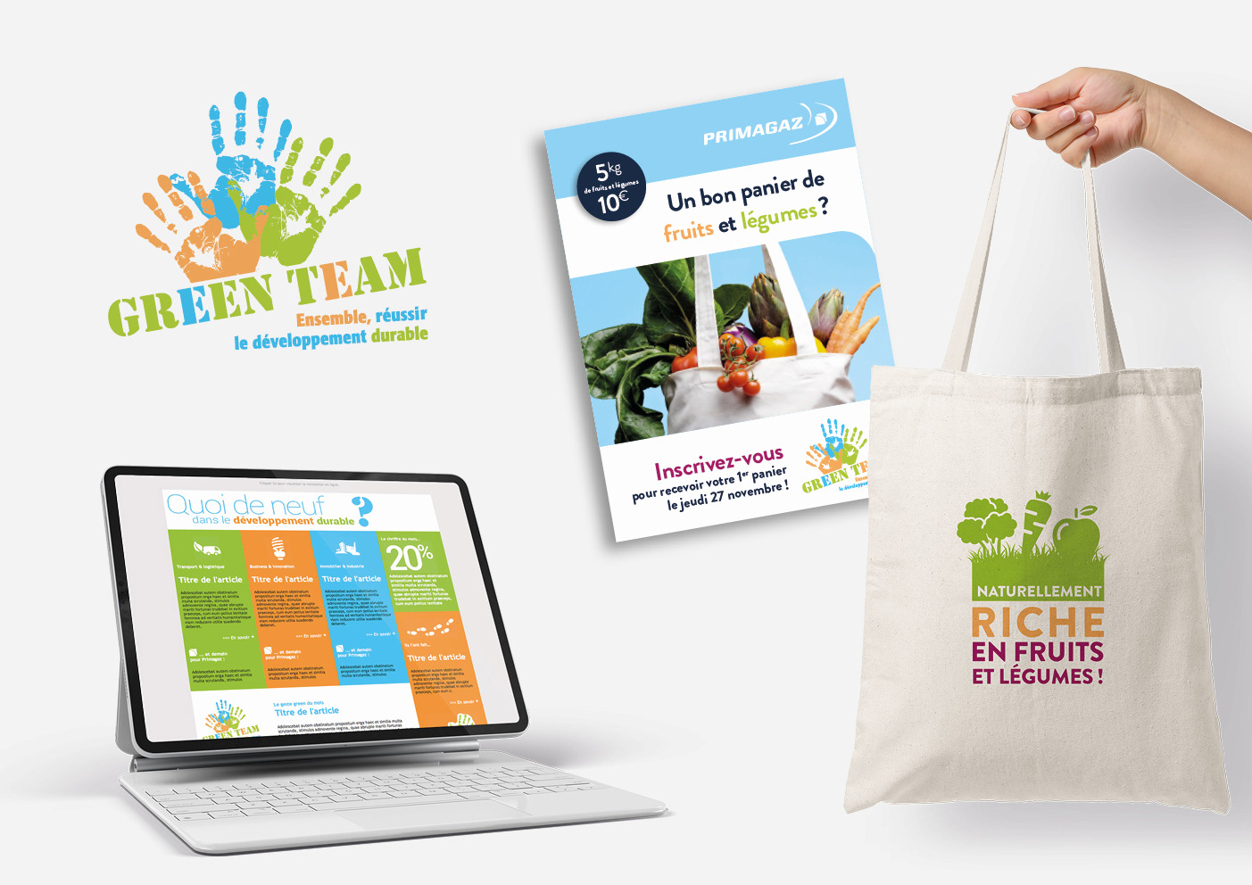 Primagaz - Logo et com interne