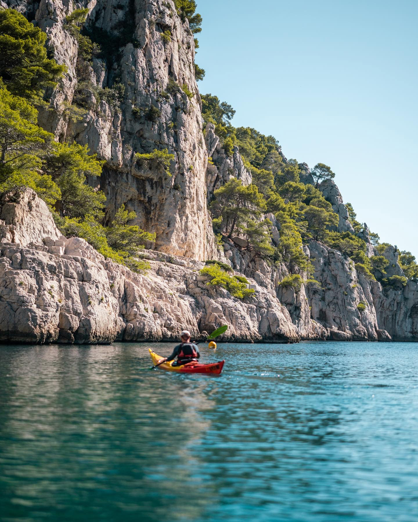 Kayaking in Parc national des Calanques