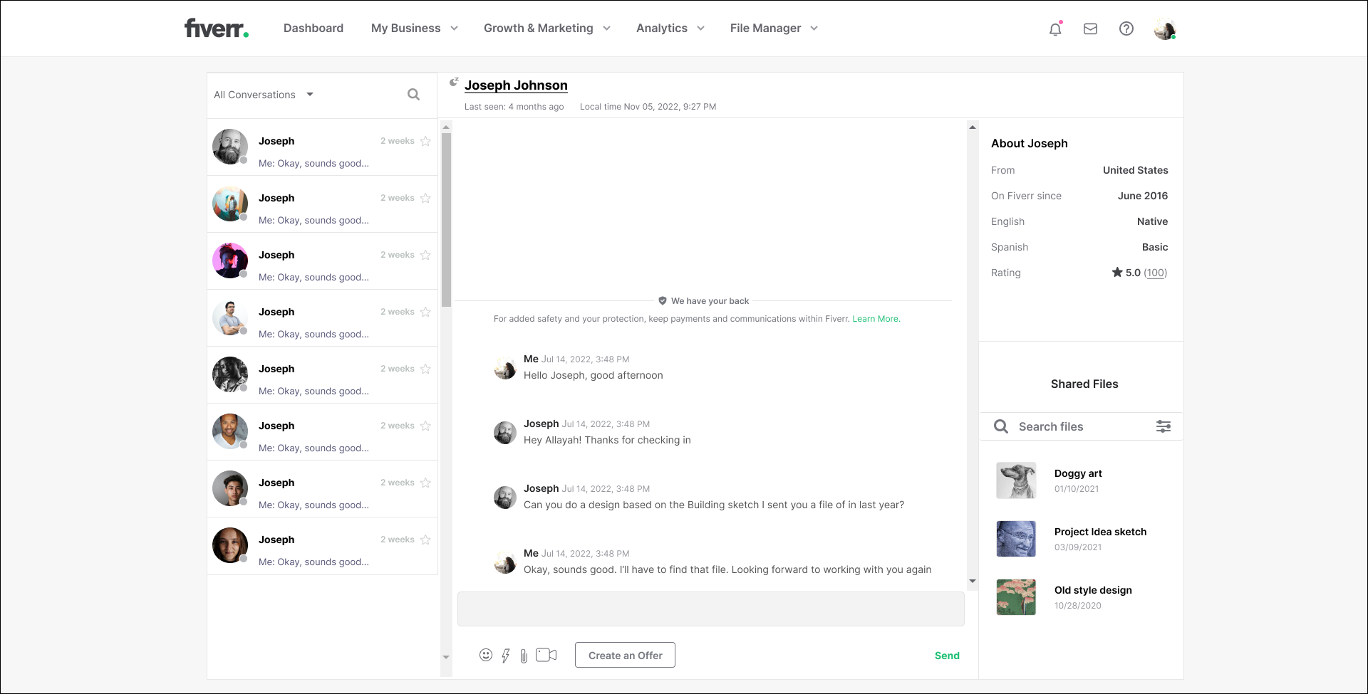 Messages - Version B