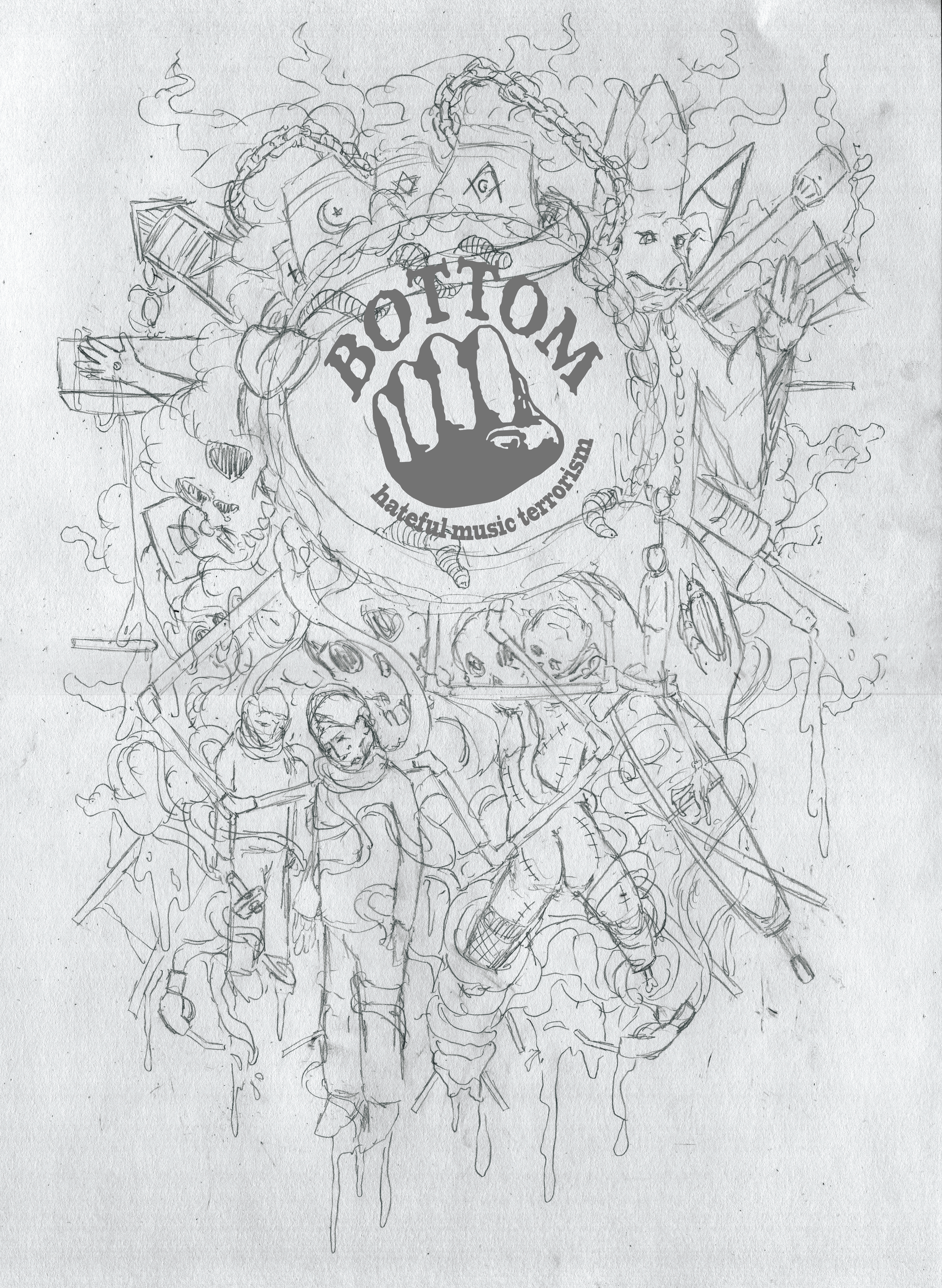 illustration / tshirt design for Bottom