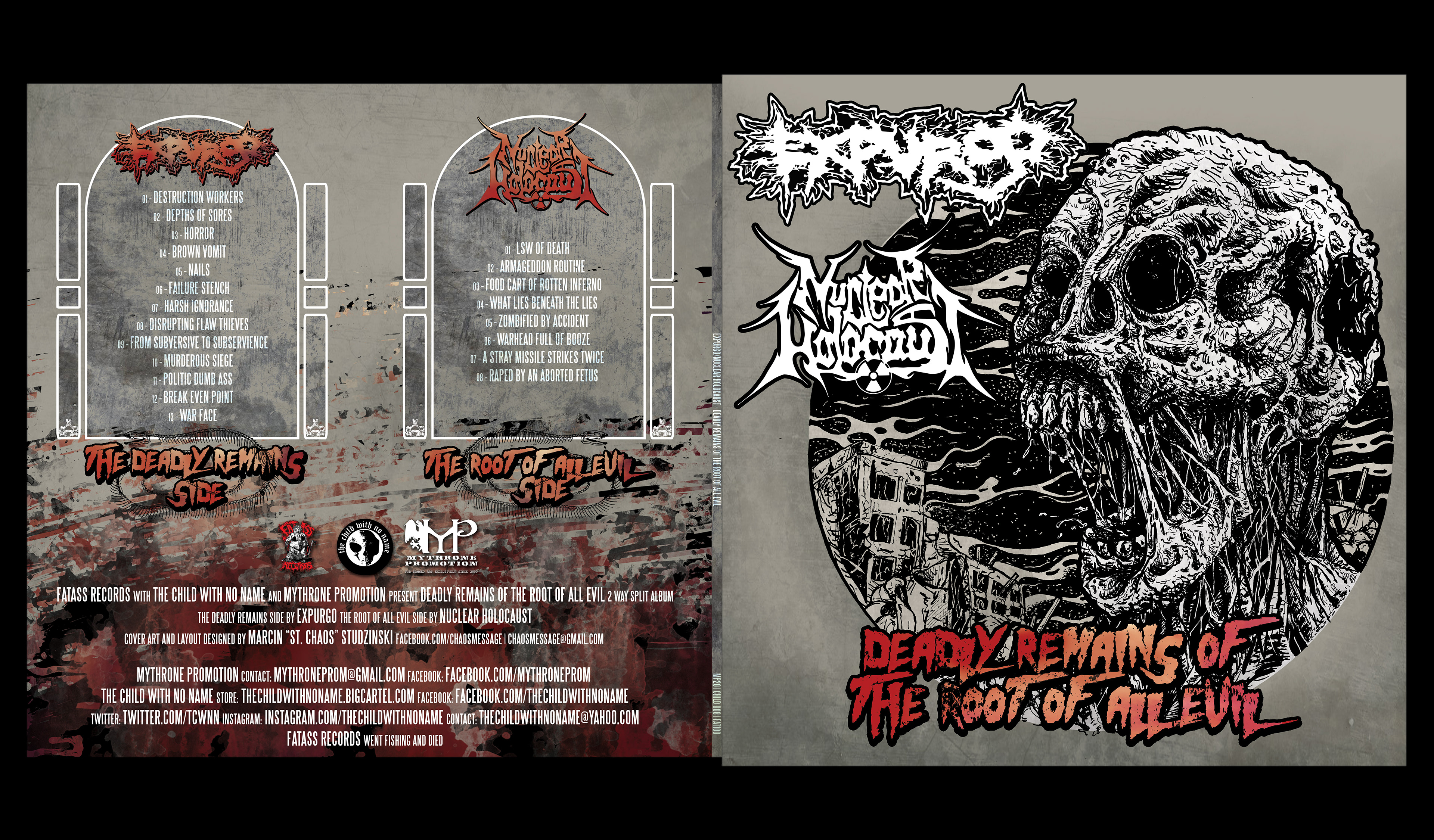 illustration / layout design for Nuclear Holocaust / Expurgo