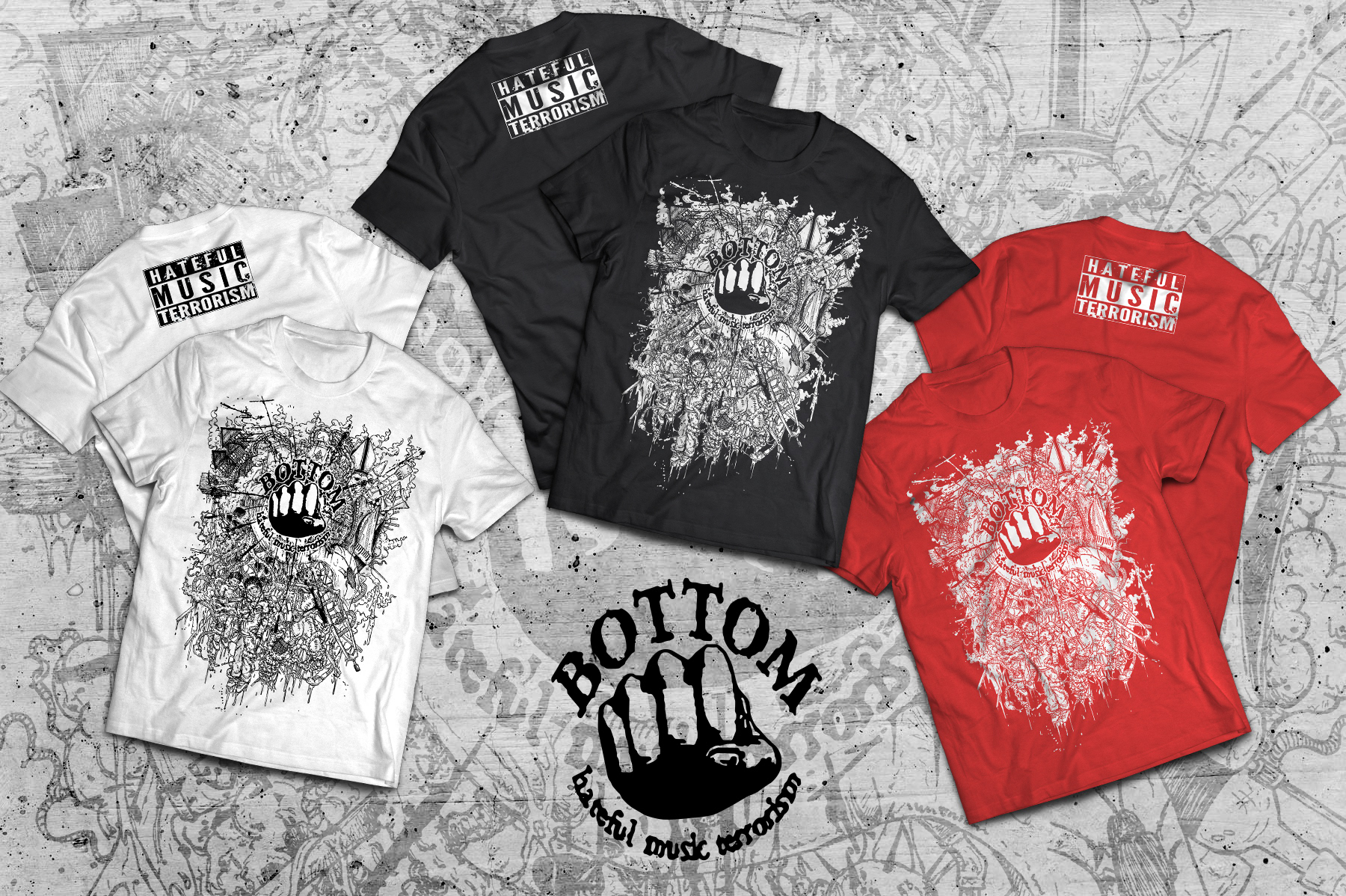 illustration / tshirt design for Bottom