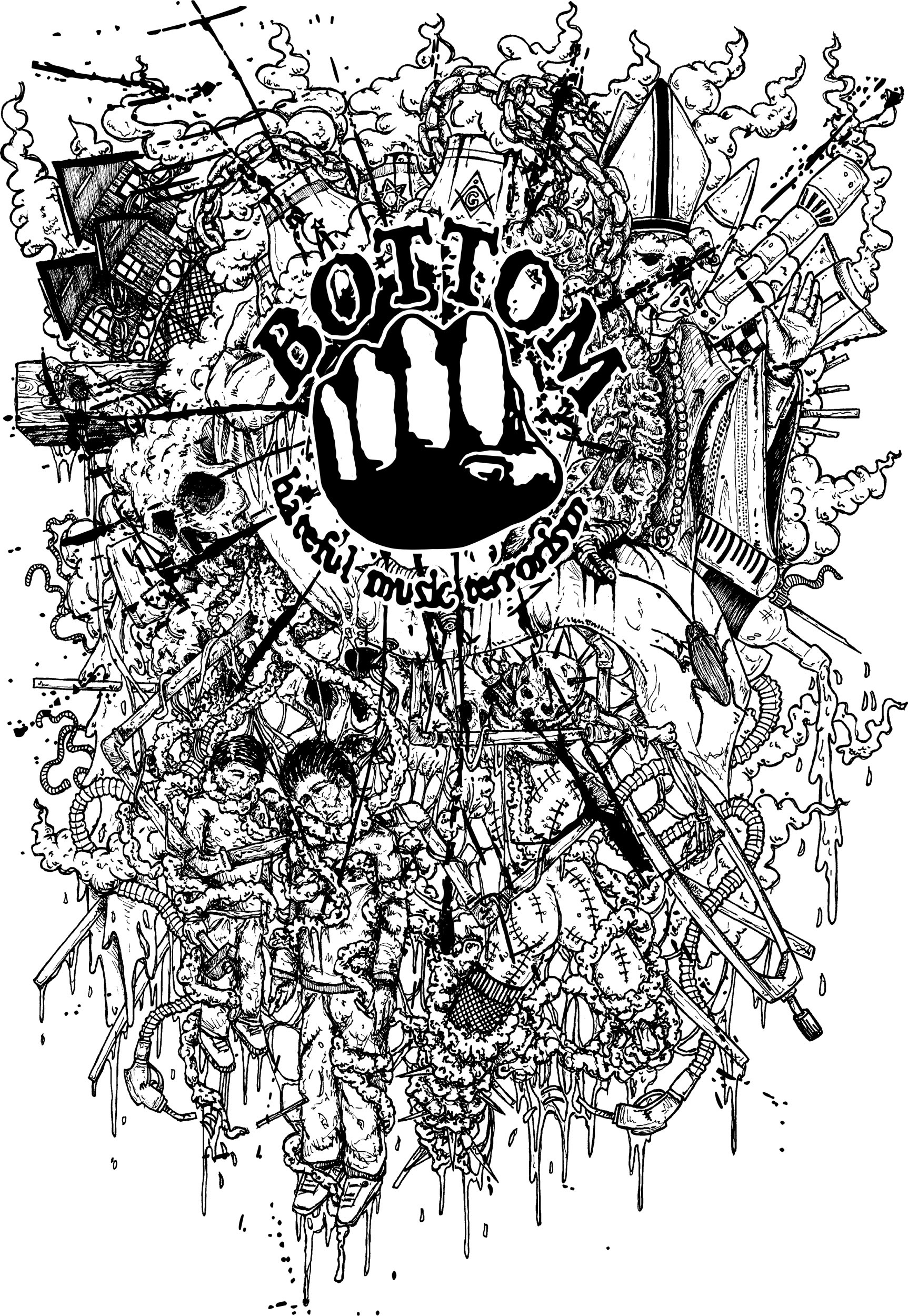 illustration / tshirt design for Bottom