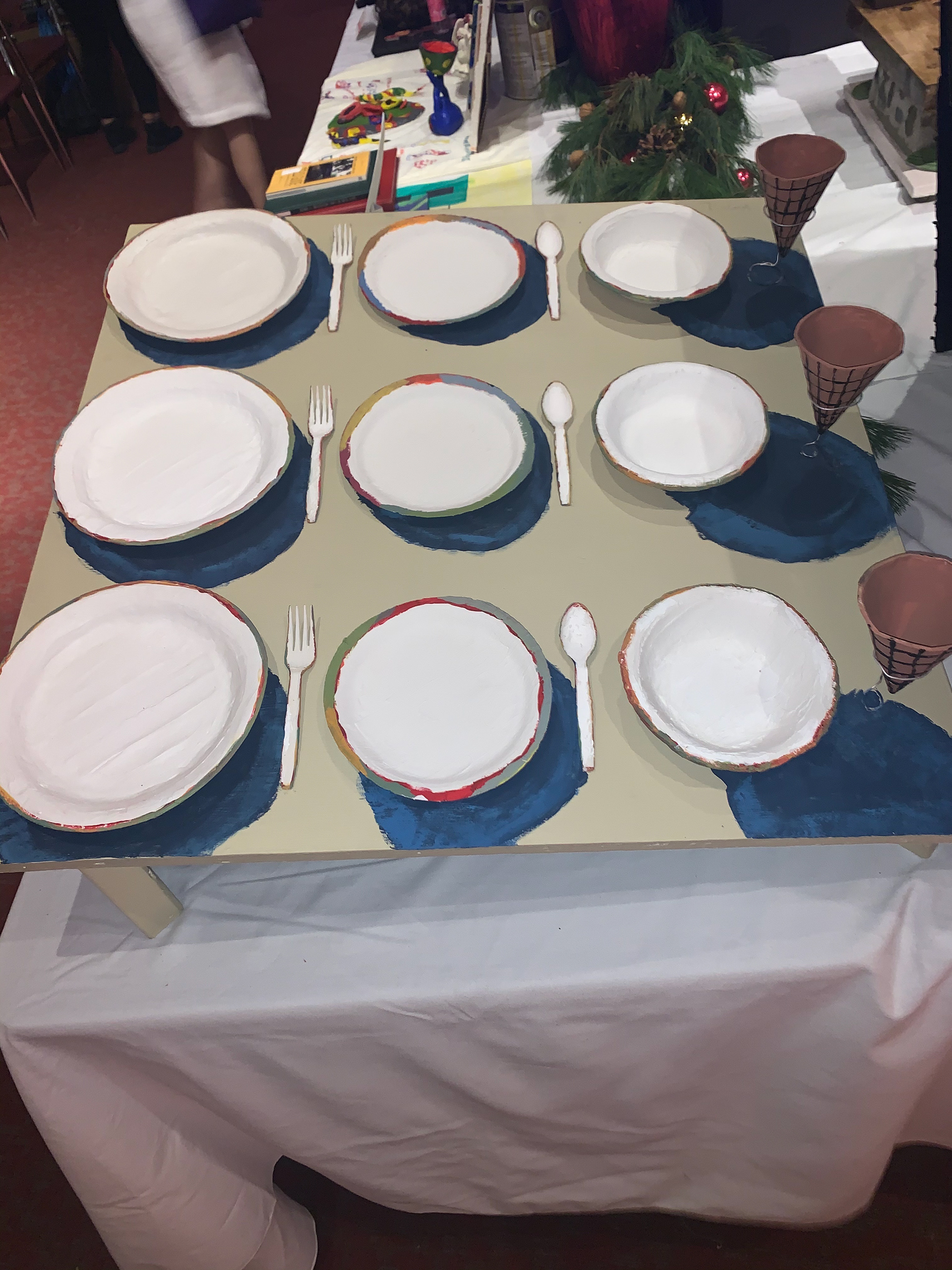 Guess Who's Coming to Dinner - Inspired by Wayne Thiebaud 