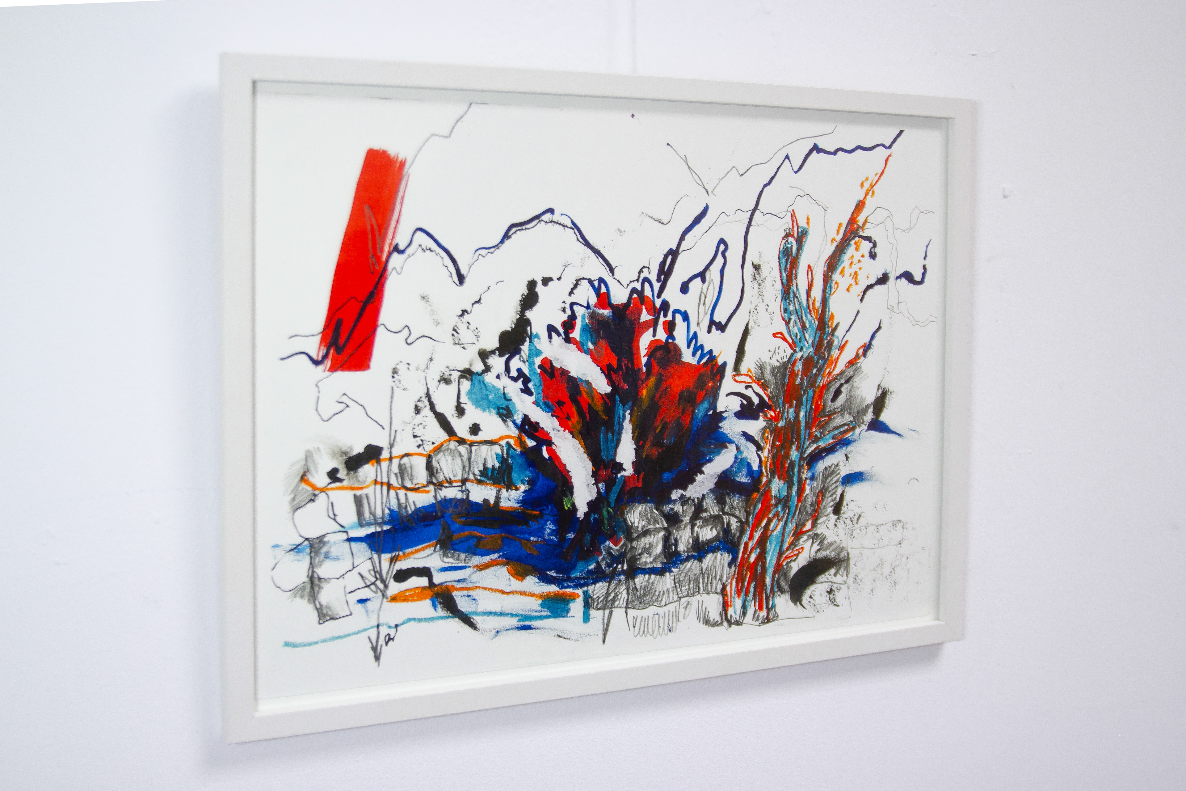 "Romãzeira", Mixed media on paper, 2022, 420 x 280 mm
