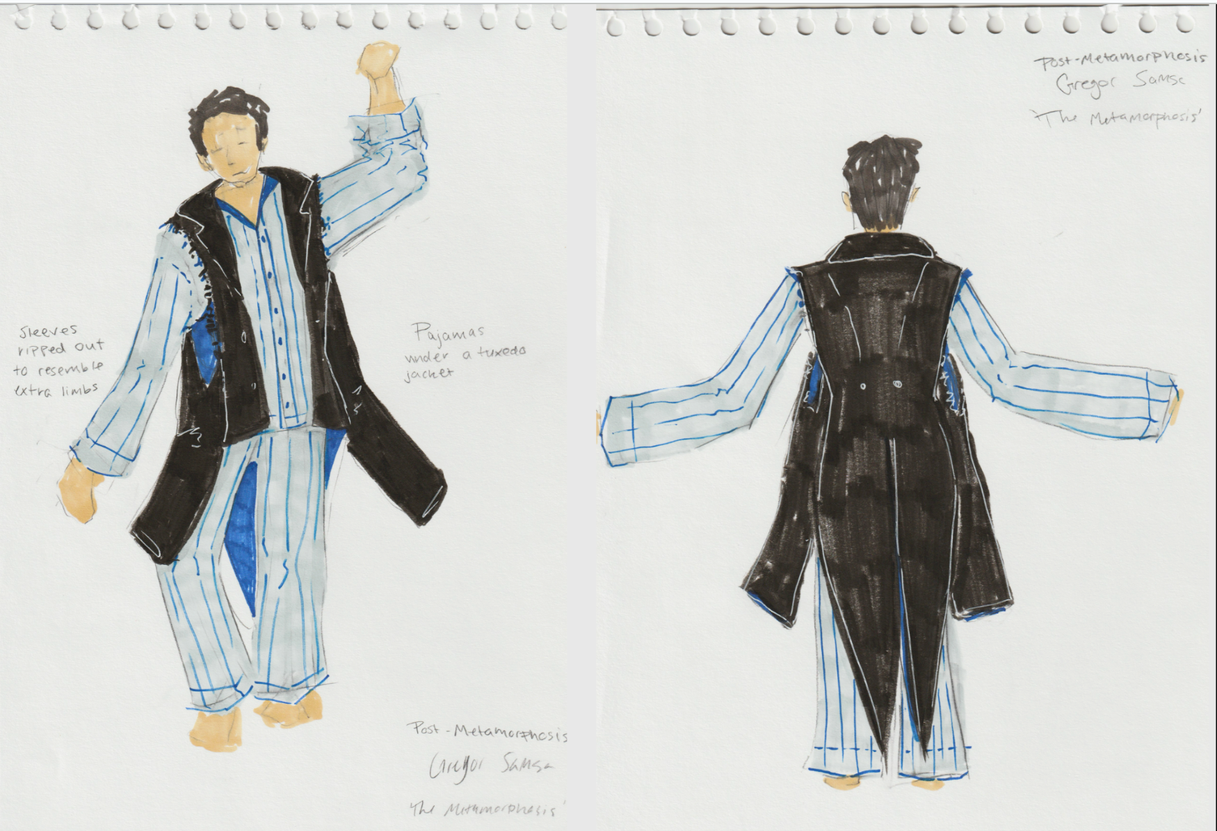 Gregor - Costume sketch