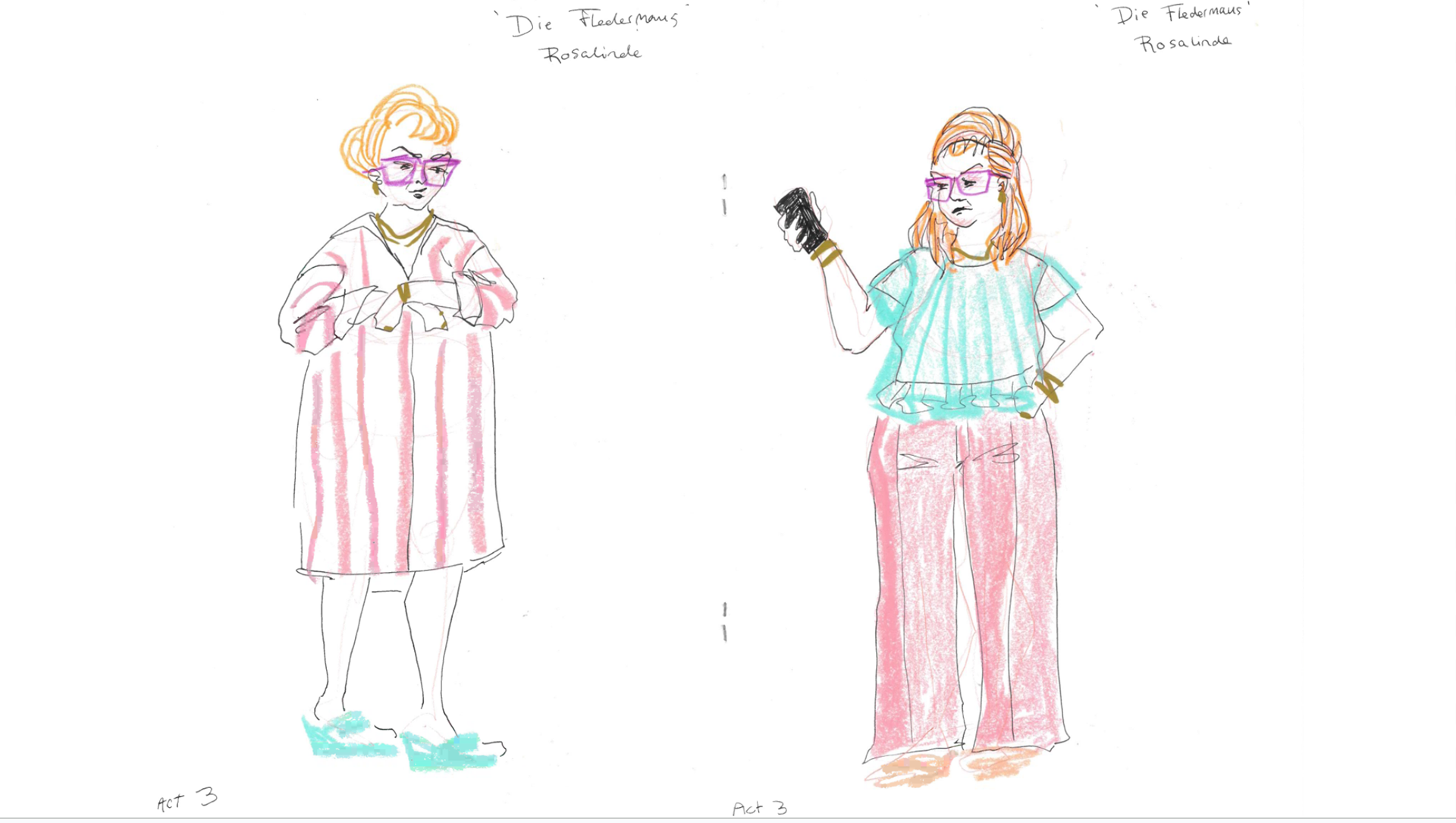 Rosalinde - Early sketches