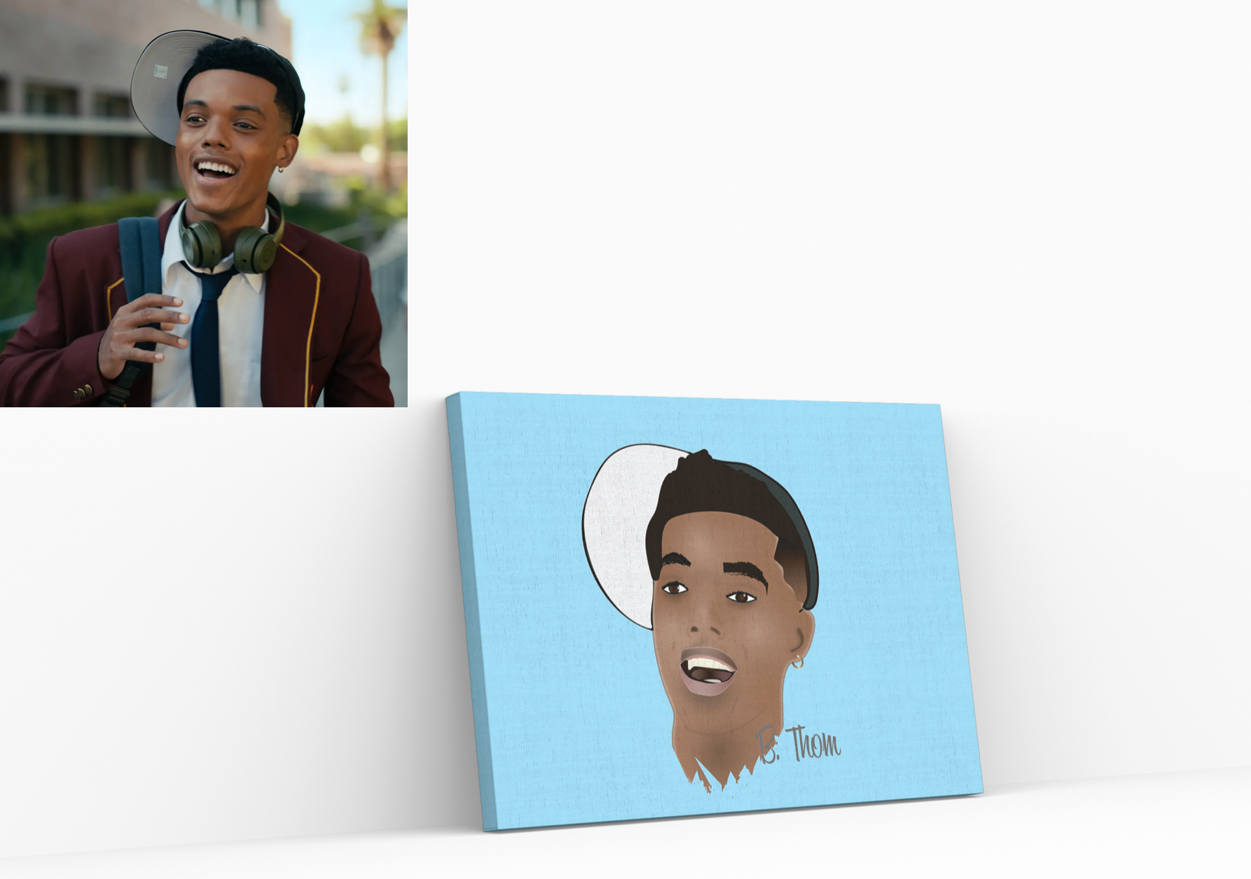 Belair fresh prince will smith Jabari banks drawing cartoon character illustration