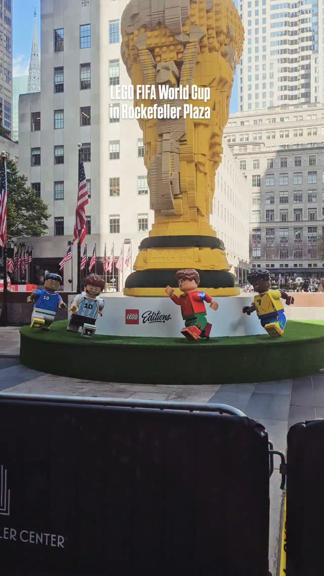Lego x FIFA World Cup pop-up, Rockefeller Center — 147K reach