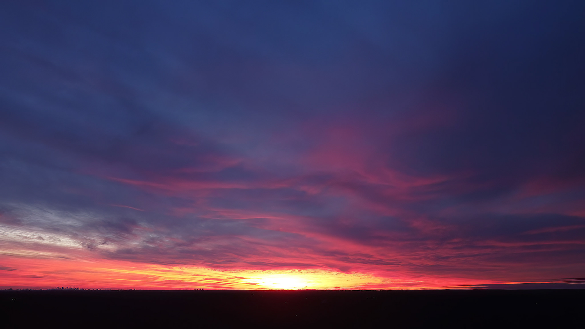 Pink and Blue Sunset