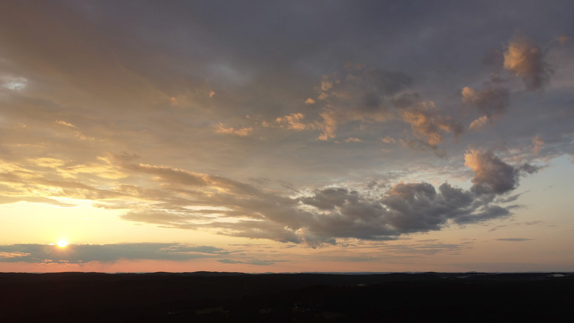 Gold and Grey Sunset