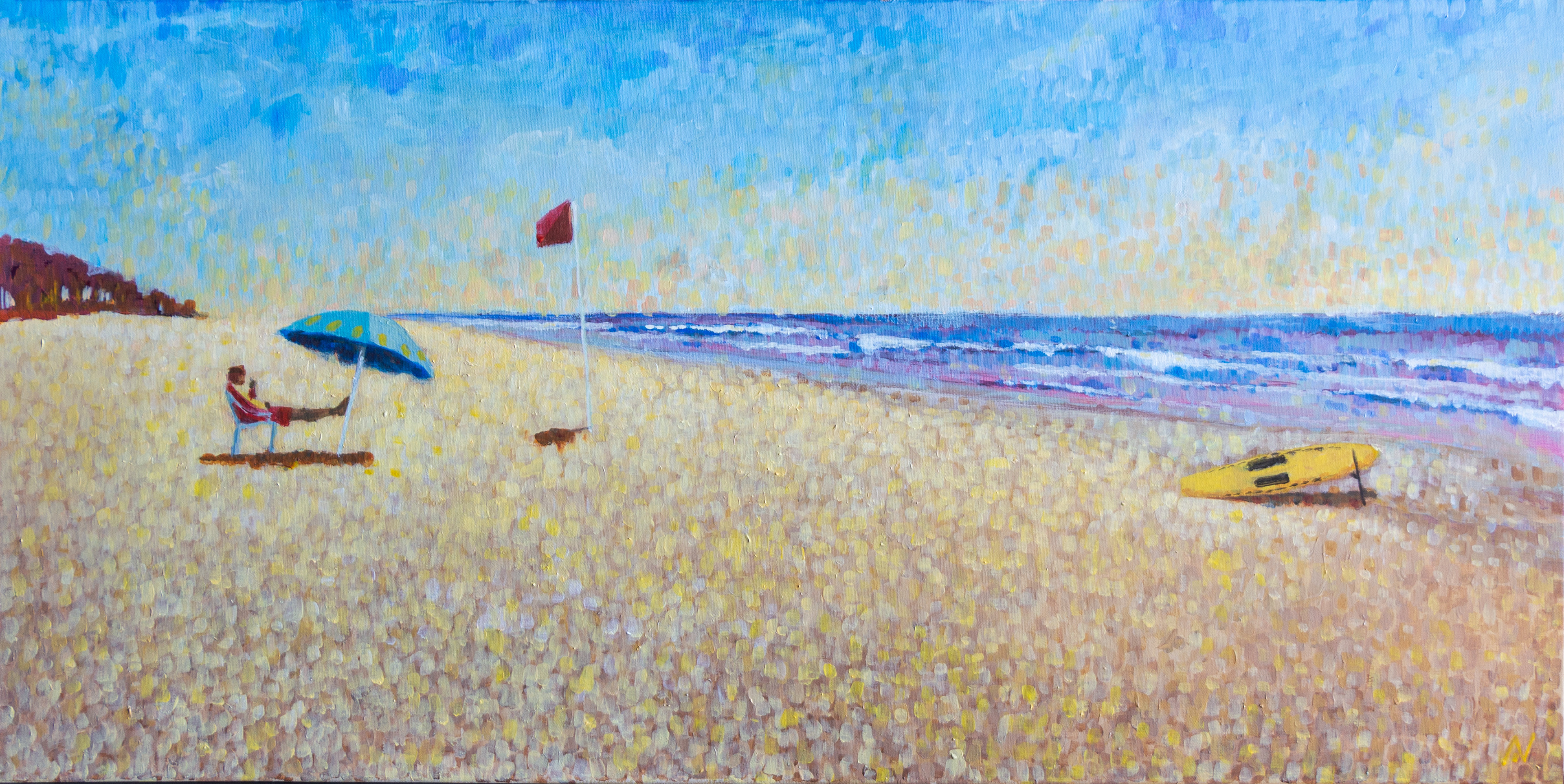"ALERTE COVID"-acrylique sur toile-100x50cm- 350,00€