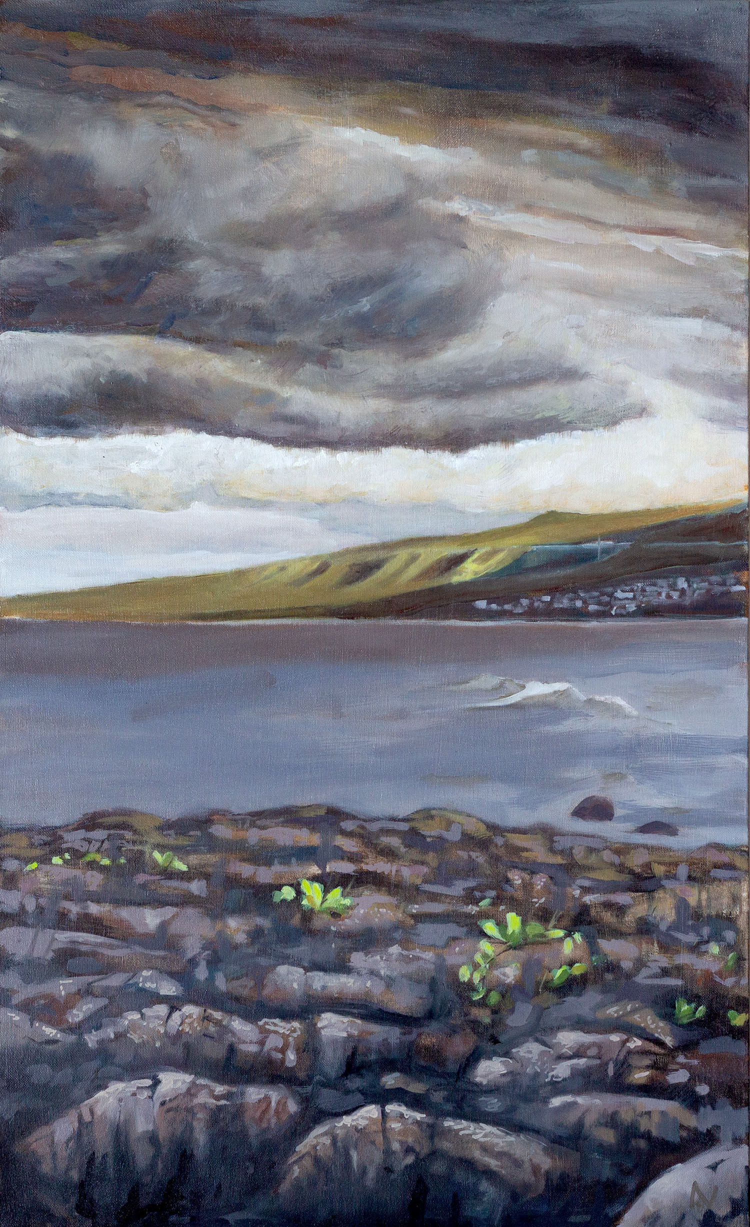 "Pointe des châteaux" -huile sur toile -90x56cm - 410,00€