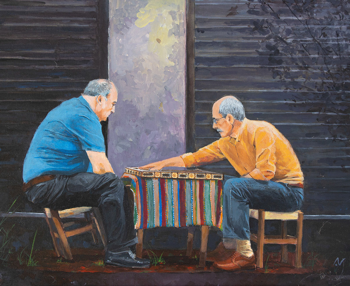 "Tavla" - acrylique sur toile - 50x60cm - 250,00€