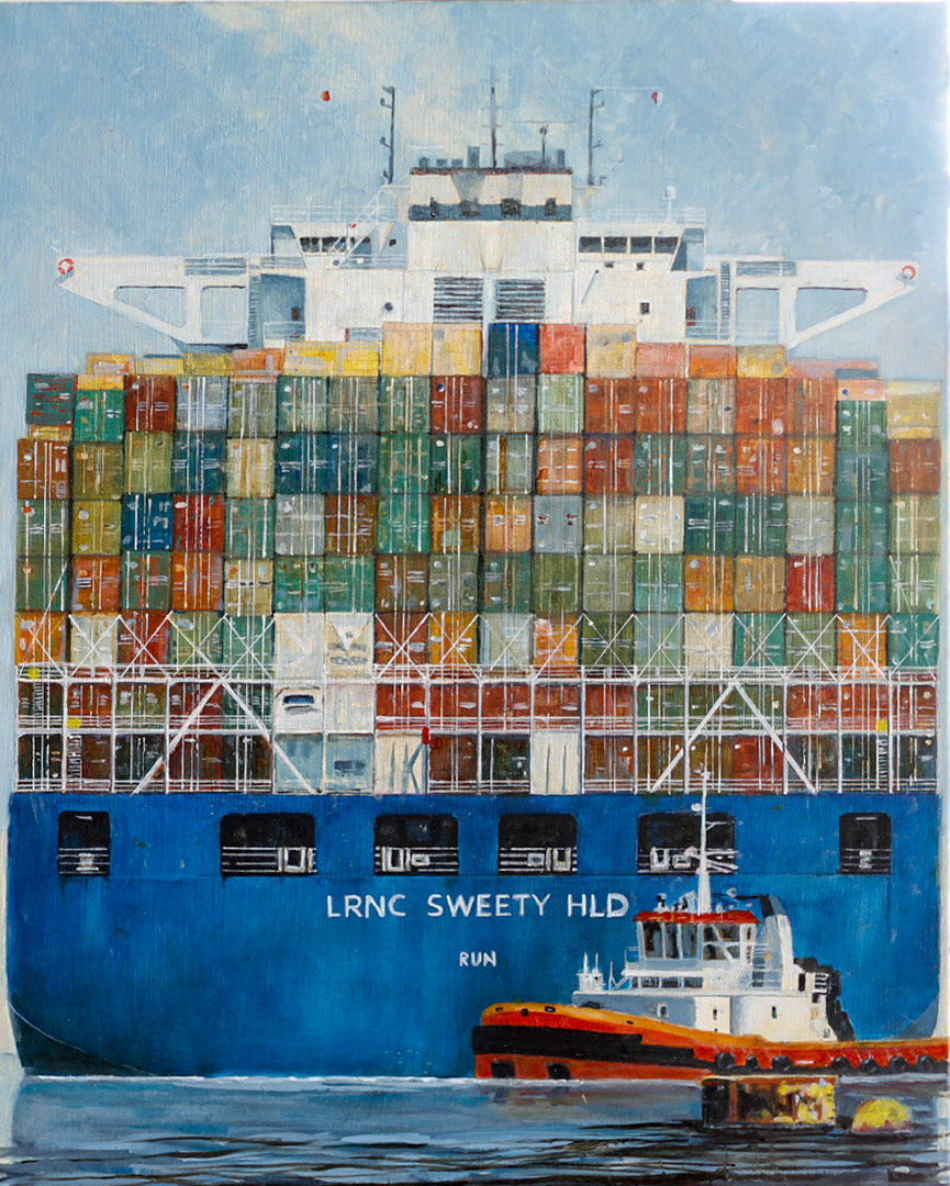 "Love boat" -huile sur toile - 80x60cm - 500,00€