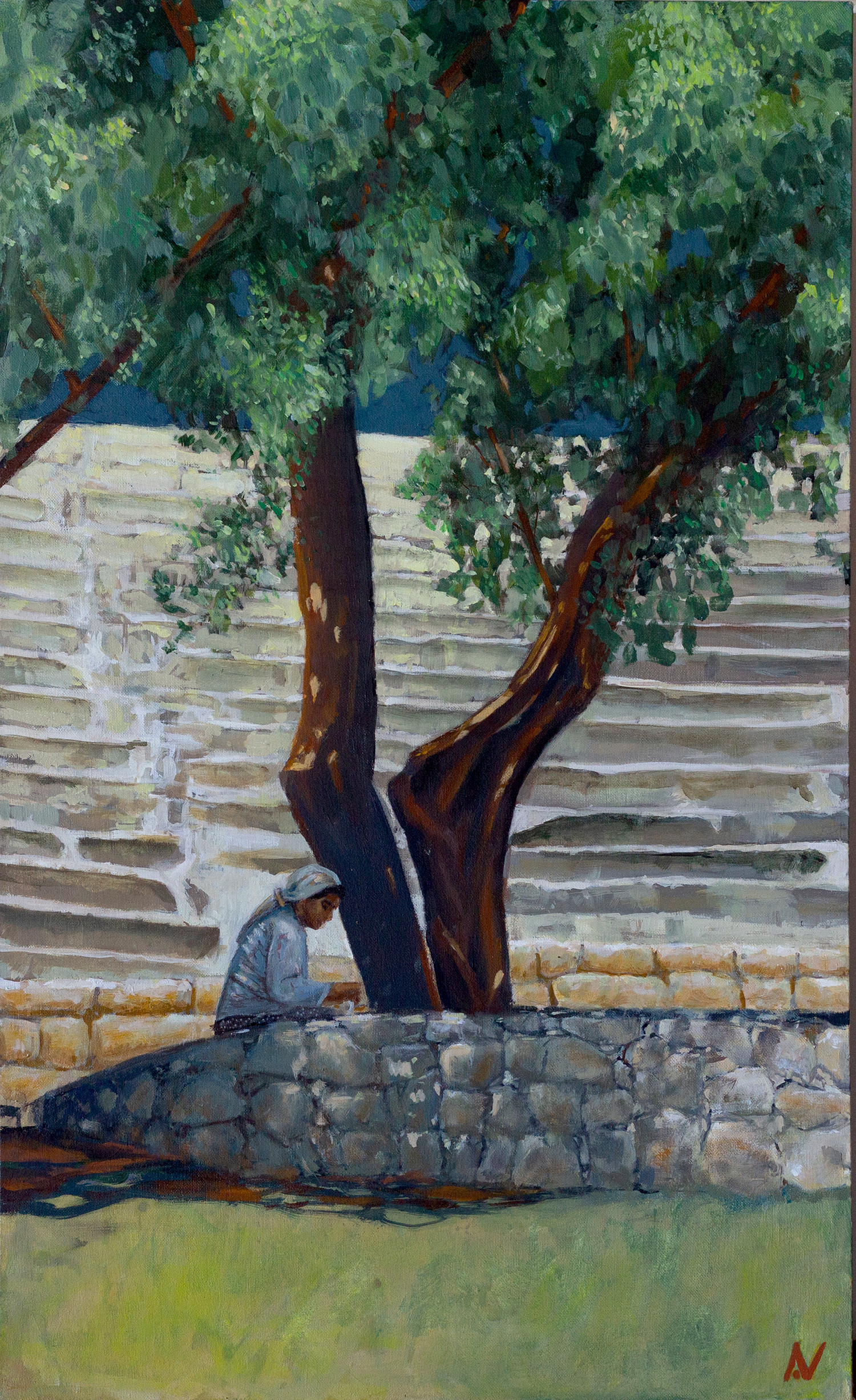 "Olivier"-huile sur toile -90x56cm - 410,00€