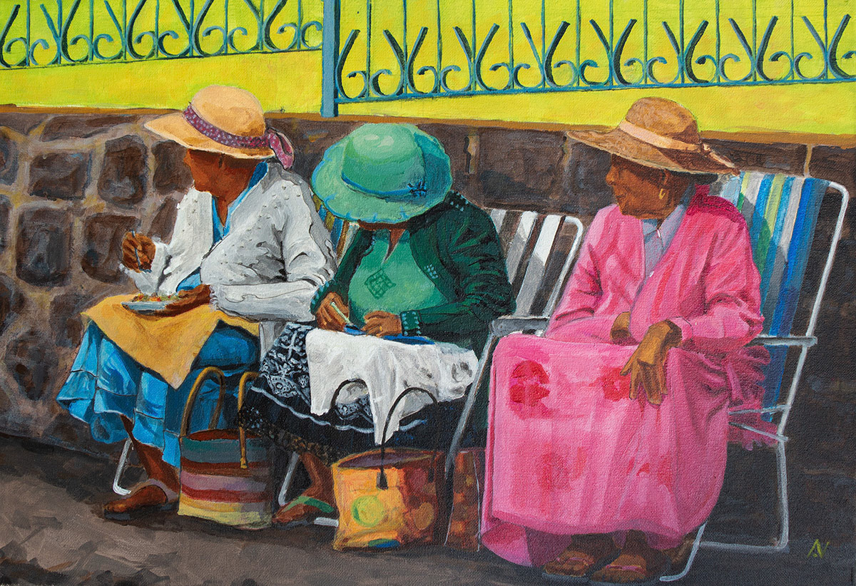 "Gramounes" - acrylique sur toile - 60x40cm - VENDU