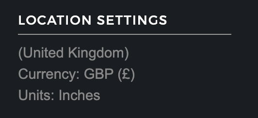 If in UK or EUROPE, simply click on this area and manually type in your LOCATION. The site will then change to your location and currency.