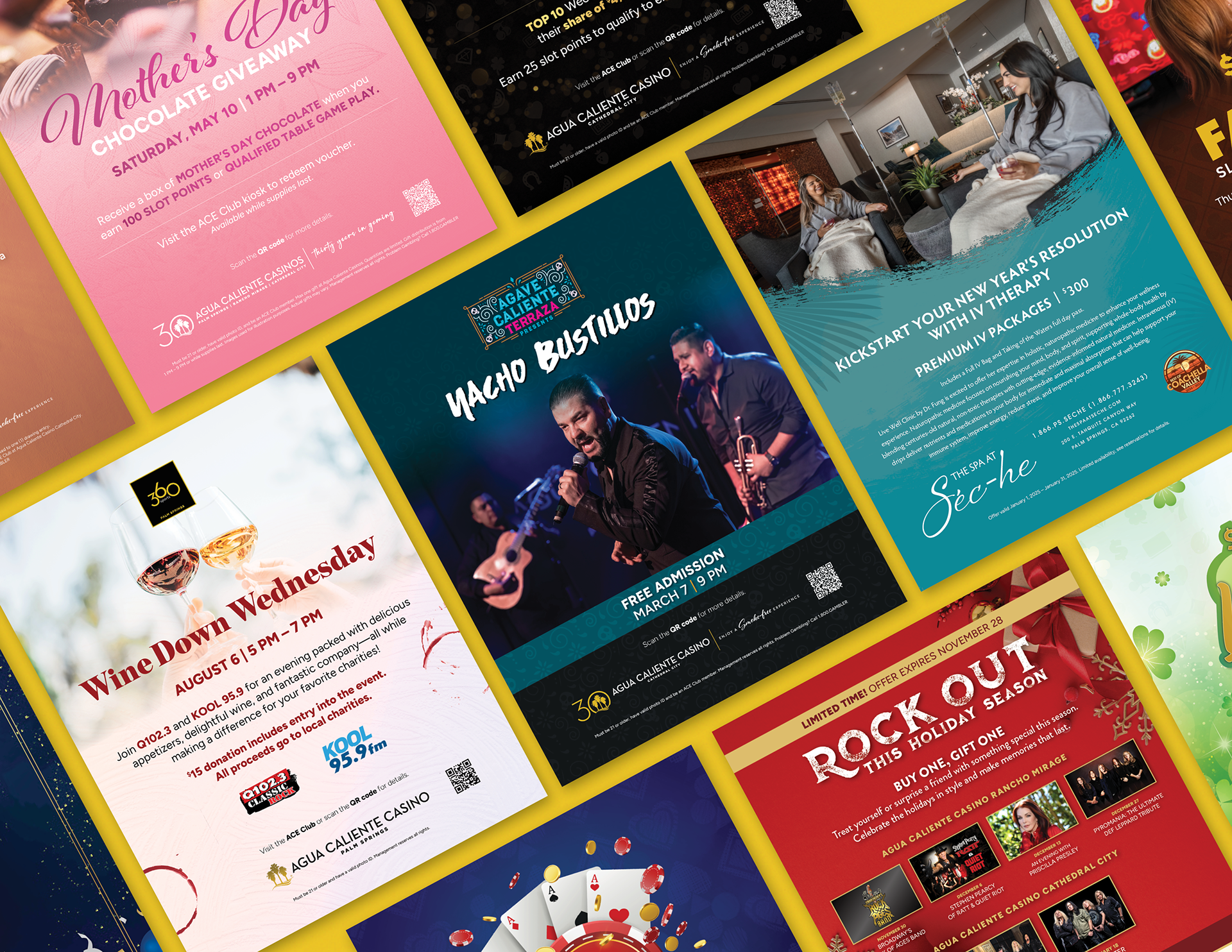 Posters for Casino Promotions & Spa Specials