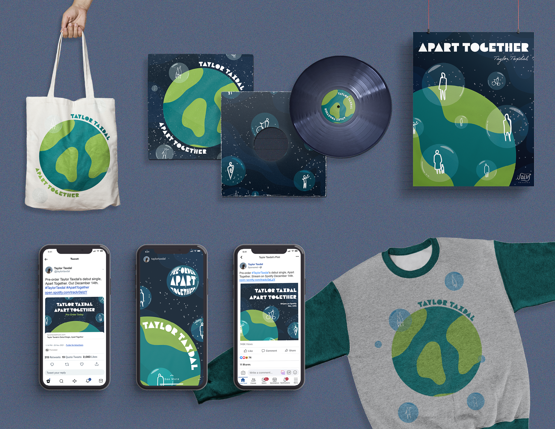 Promotional Merchandise & Social Media Posts