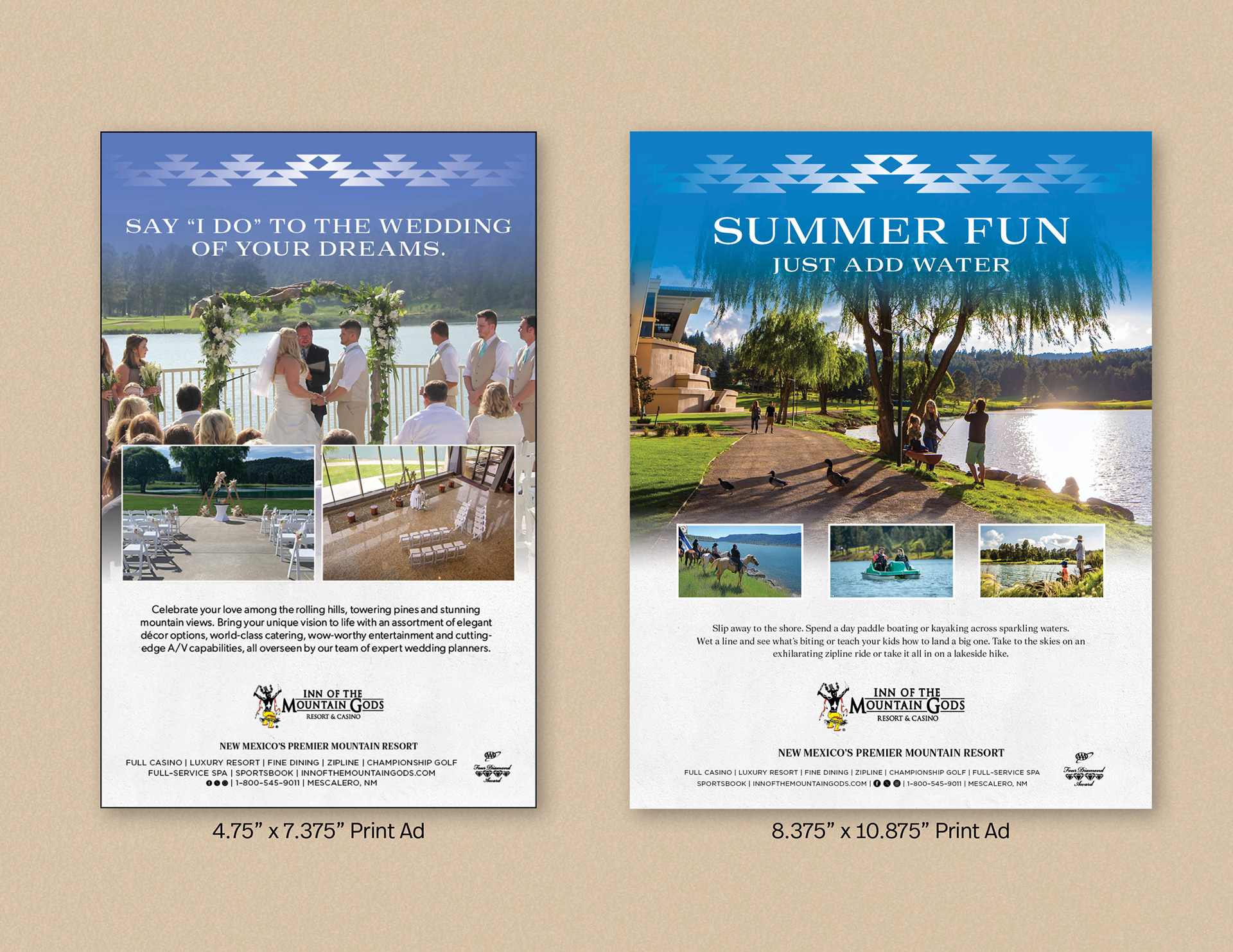 Inn of the Mountain Gods Print Ads