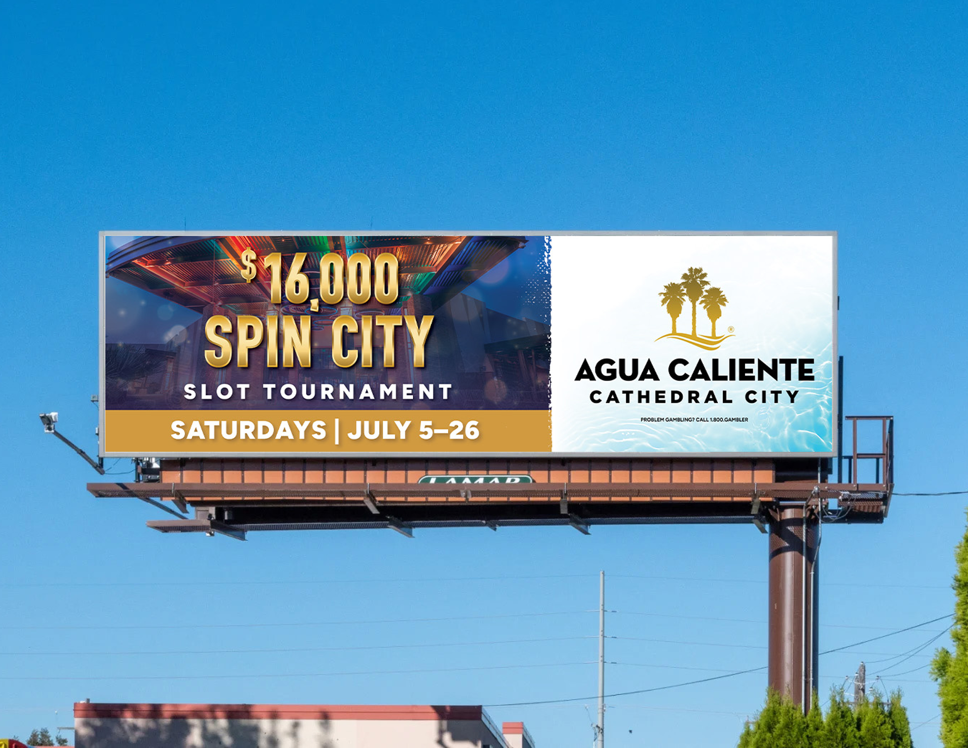 Outdoor Billboard for Slot Tournament