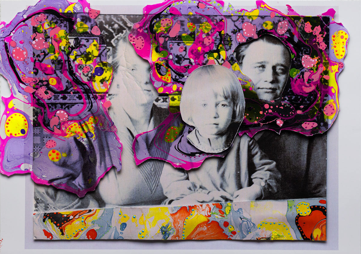 My grandmother Motrona with grandfather Volodymyr and my mother Olena in her early childhood, 2023