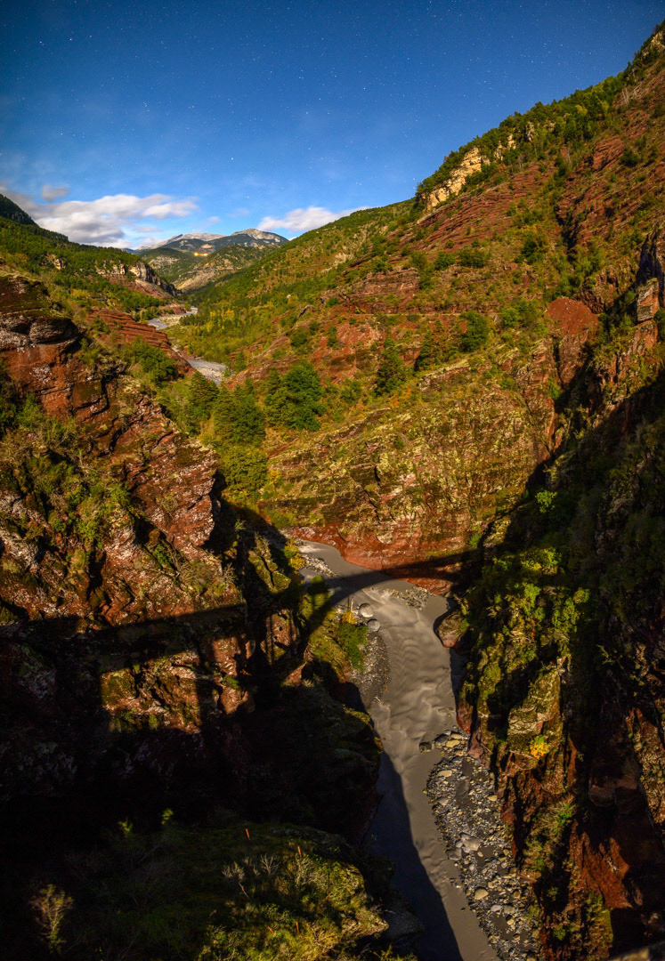 Gorges de Daluis, Pont de la Mariée au clair de lune