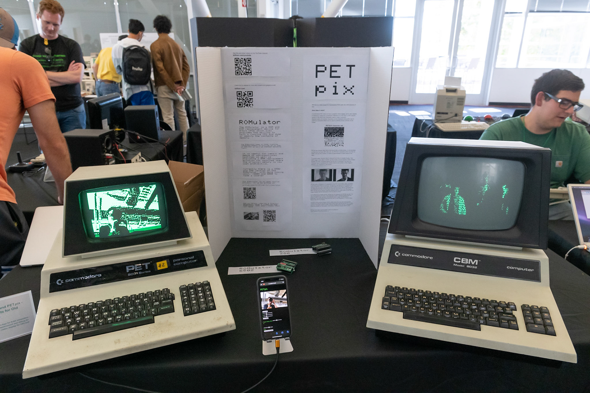 Commodore PET running PET pix