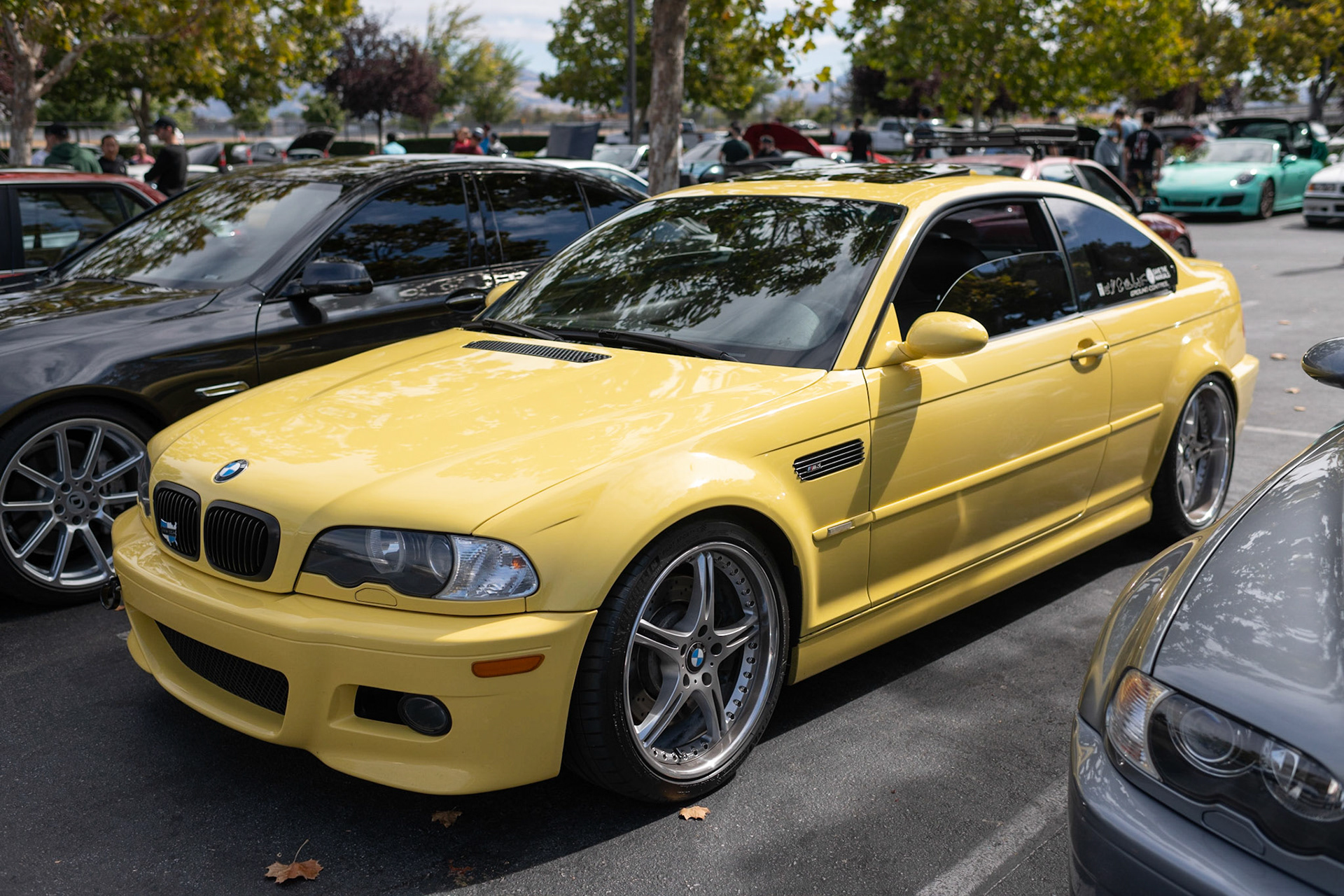 BMW M3 in Dakar Yellow